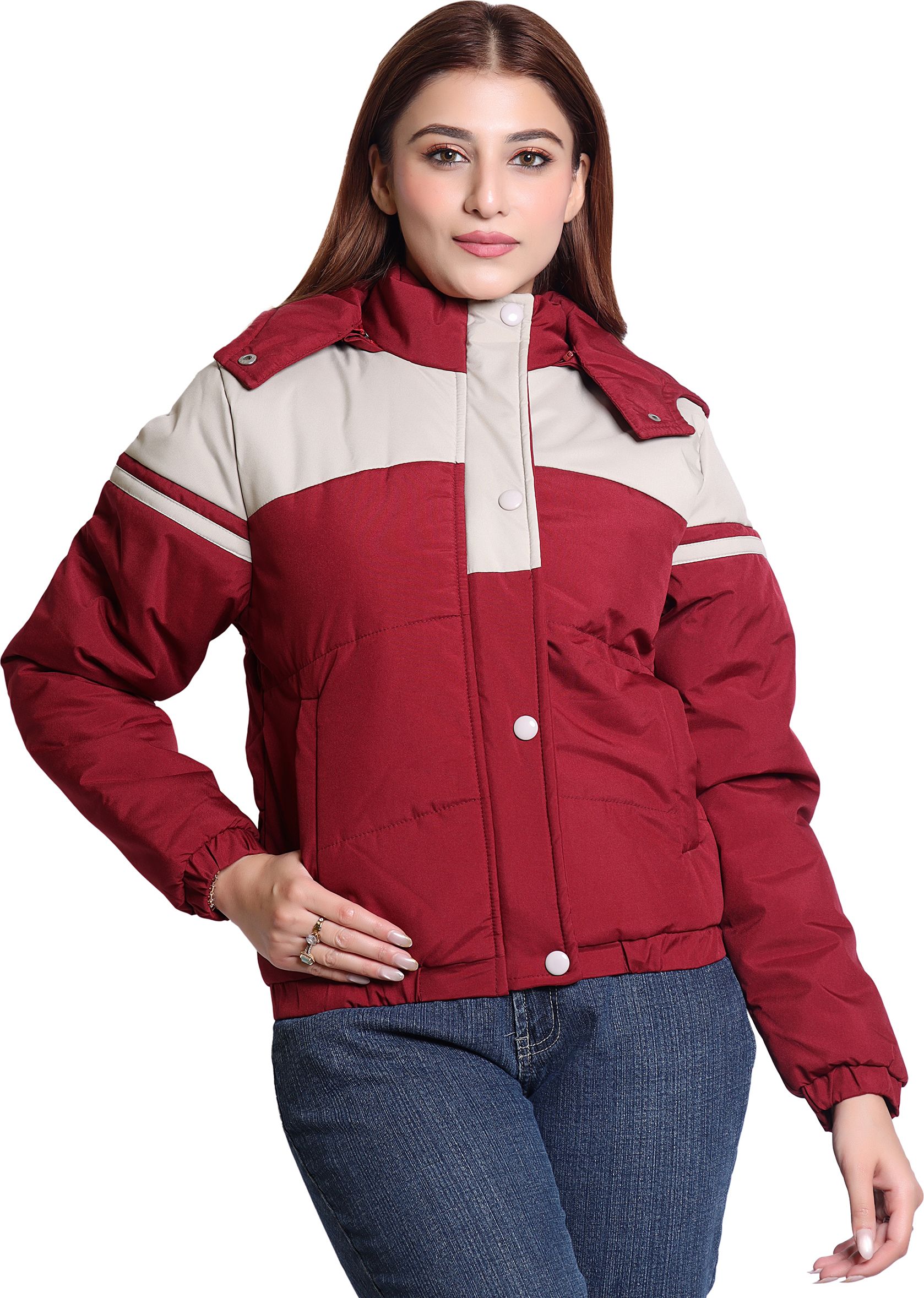 brazo Women Colorblock Padded Jacket-picture-4