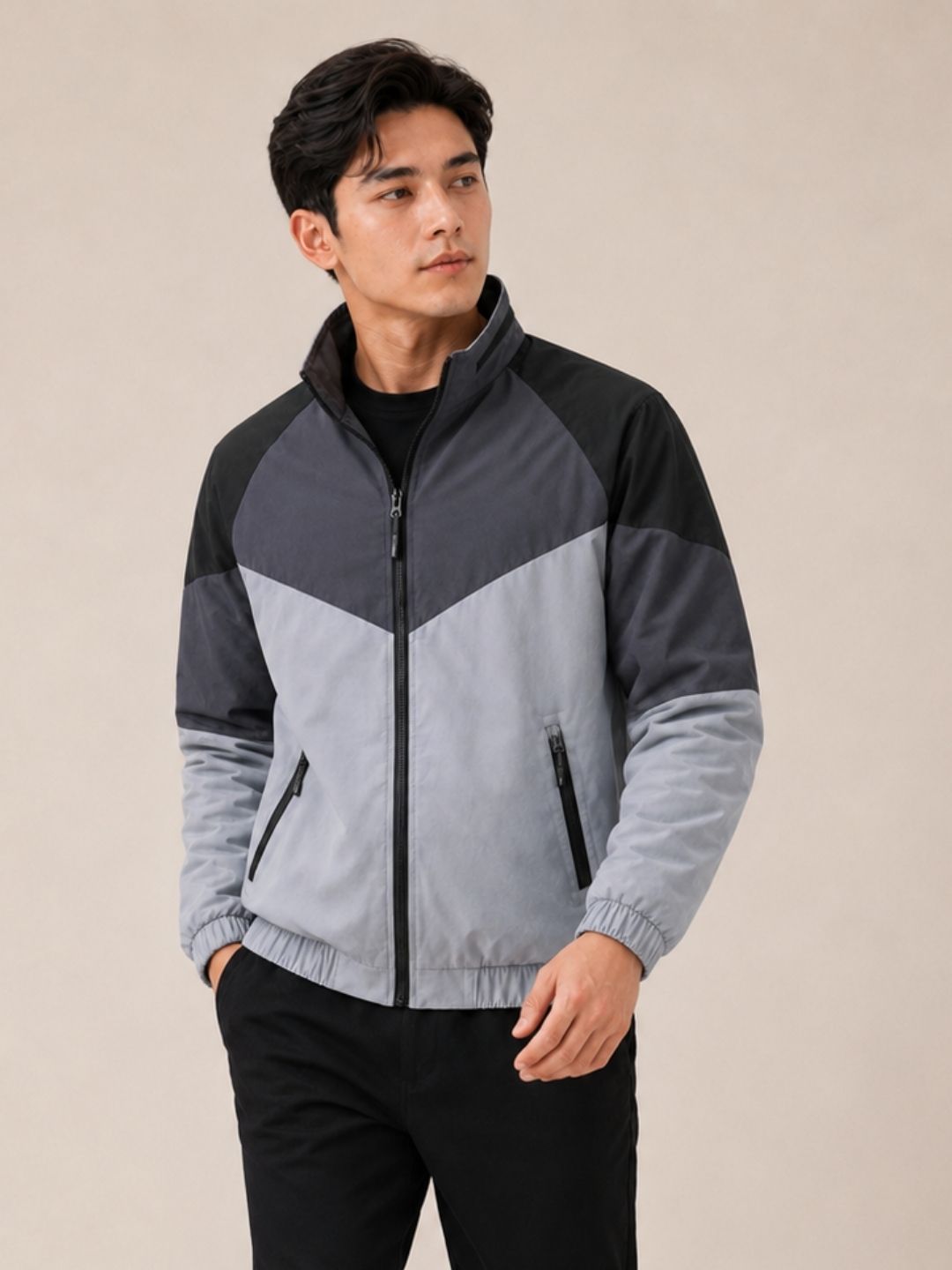 mia fashion Men Colorblock Casual Jacket-picture-15