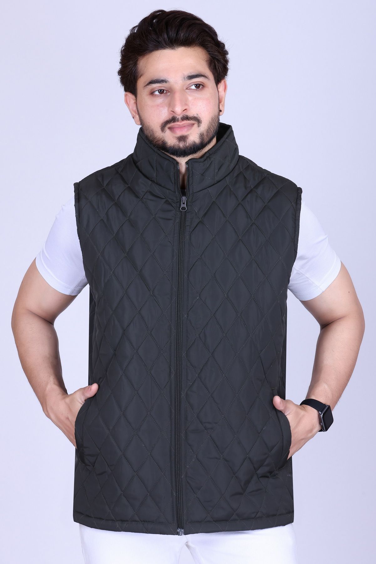 apprecia Men Solid Quilted Jacket-picture-12