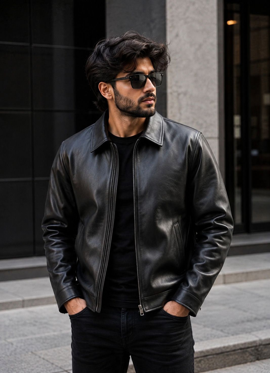 zaraa Men Solid Biker/Riding Jacket-picture-13