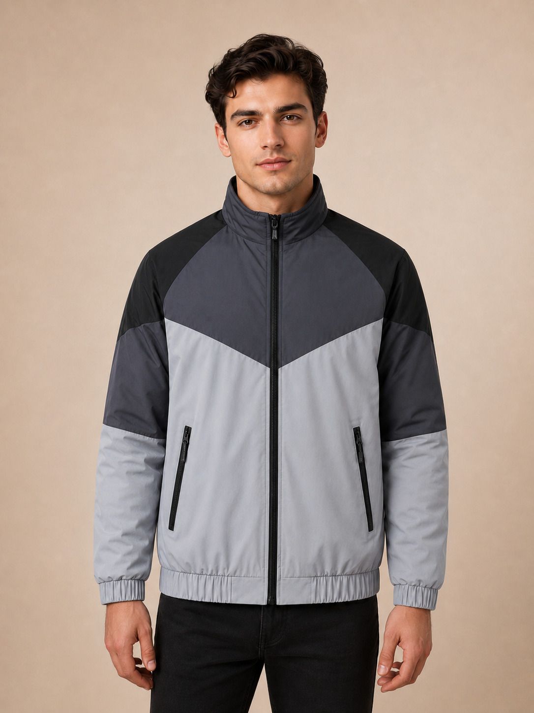 metronaut Full Sleeve Colorblock Men Winter Coat-picture-24