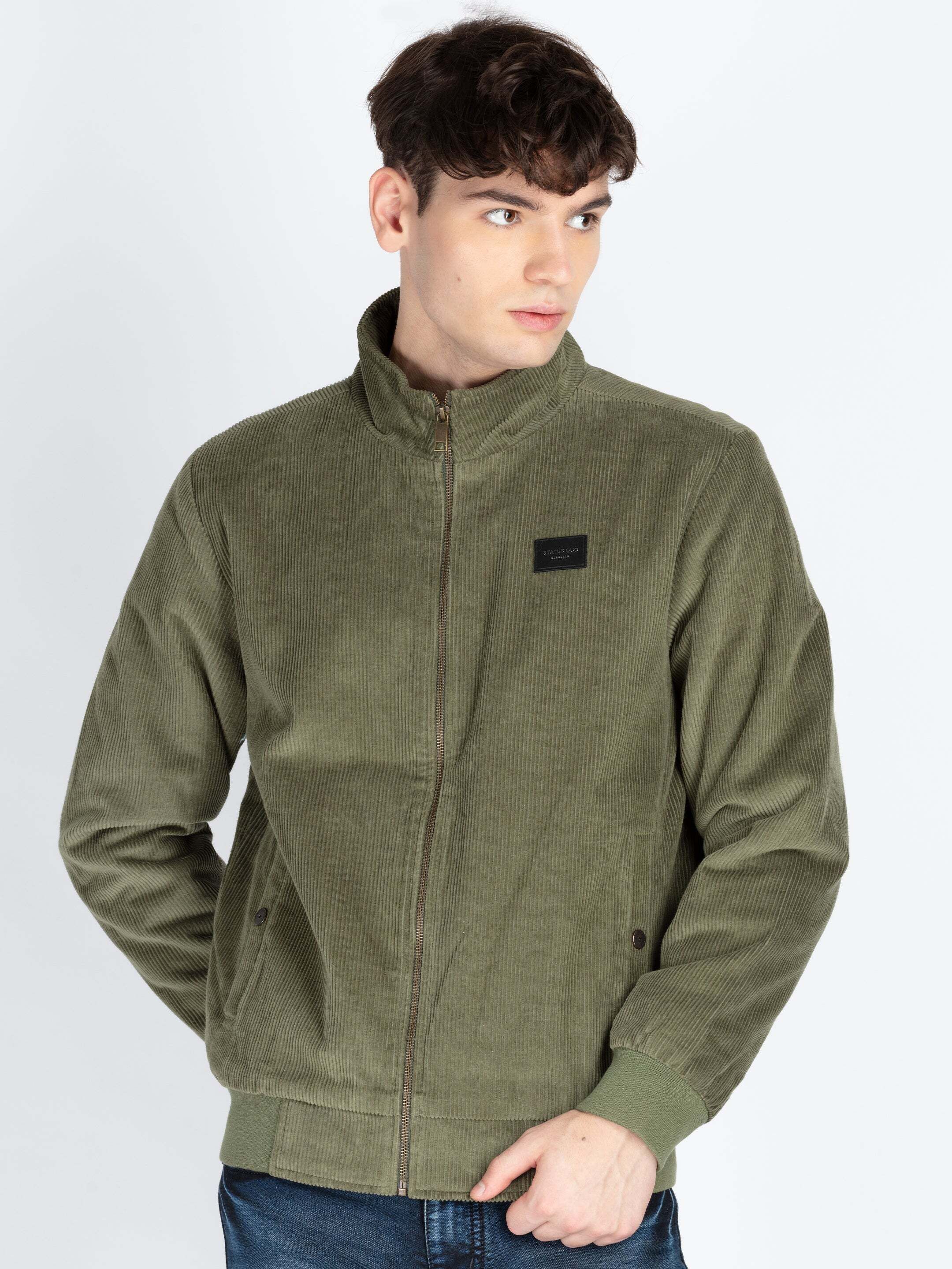status quo Men Solid Fleece Jacket-picture-36