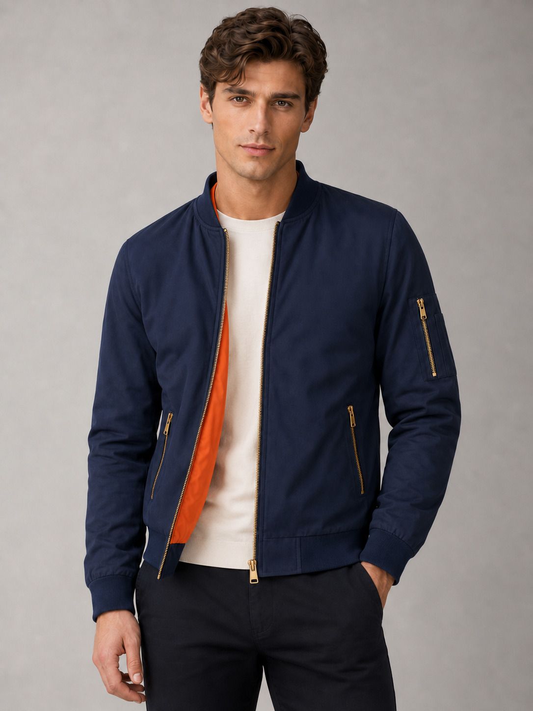mia fashion Men Solid Bomber Jacket-picture-33