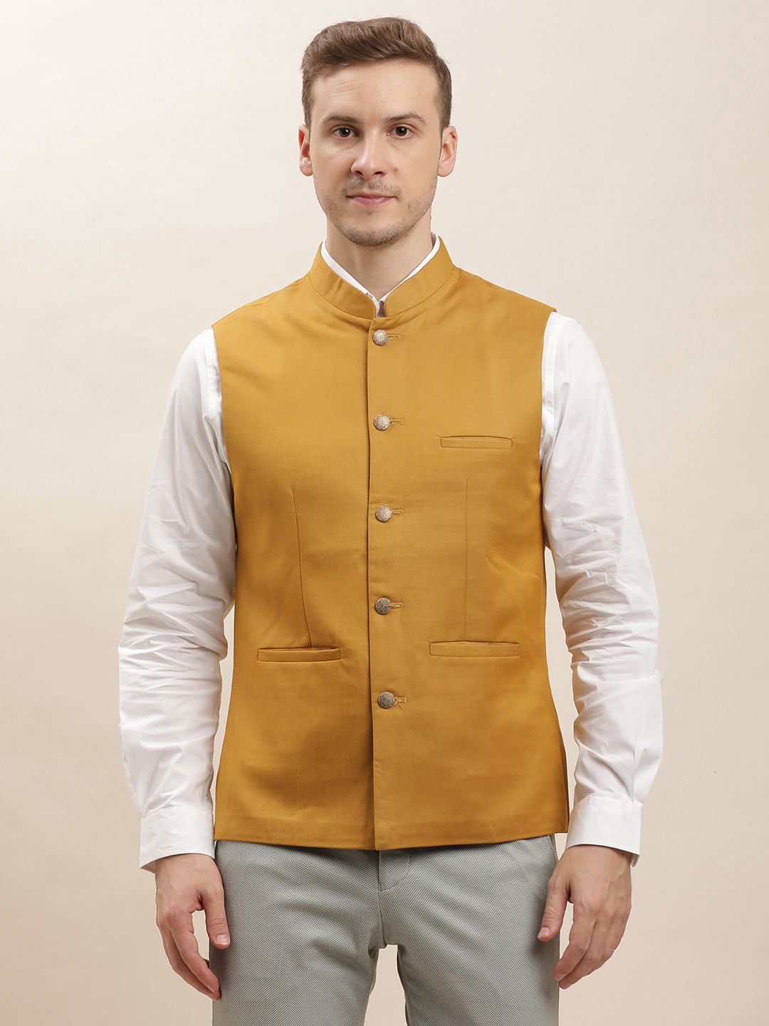 turtle Solid Men Waistcoat-picture-29