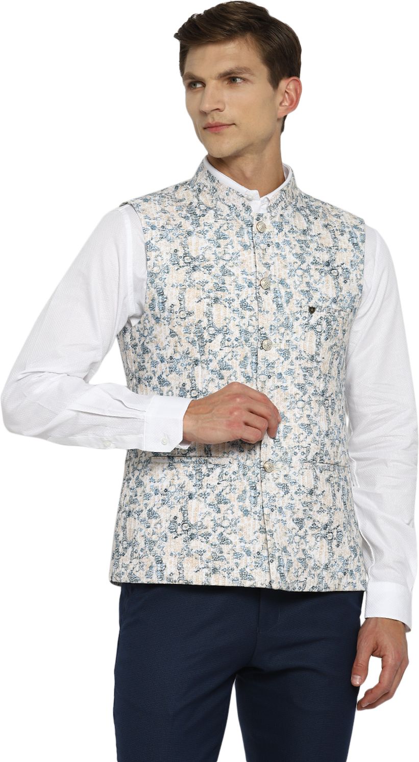 turtle Self Design Men Waistcoat-picture-13