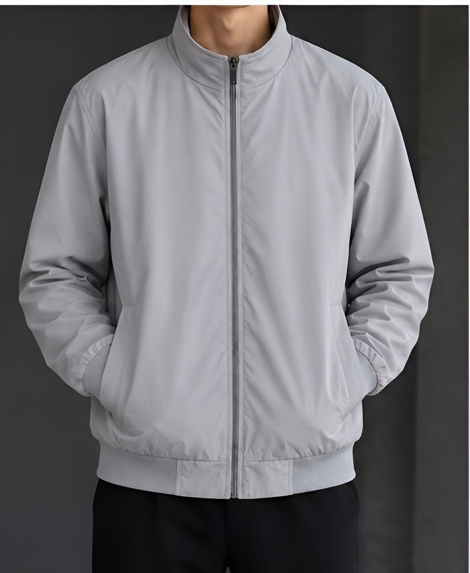 Men Solid, Self Design Bomber Jacket-image-38
