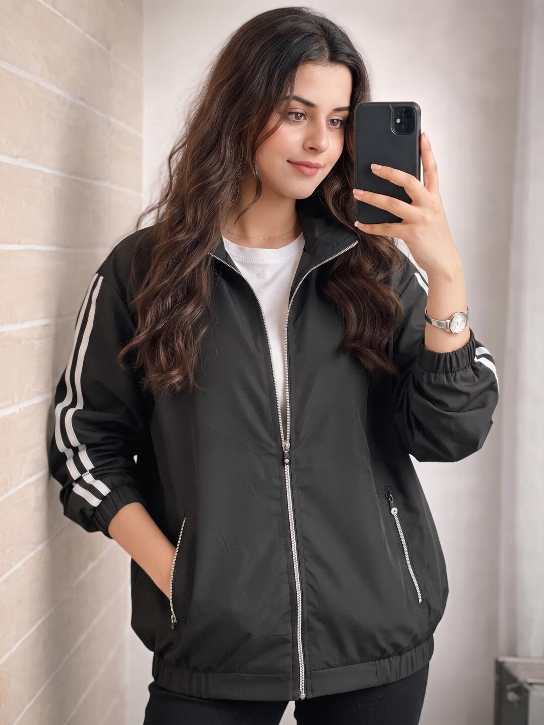 just shop Women Solid Casual Jacket-picture-0