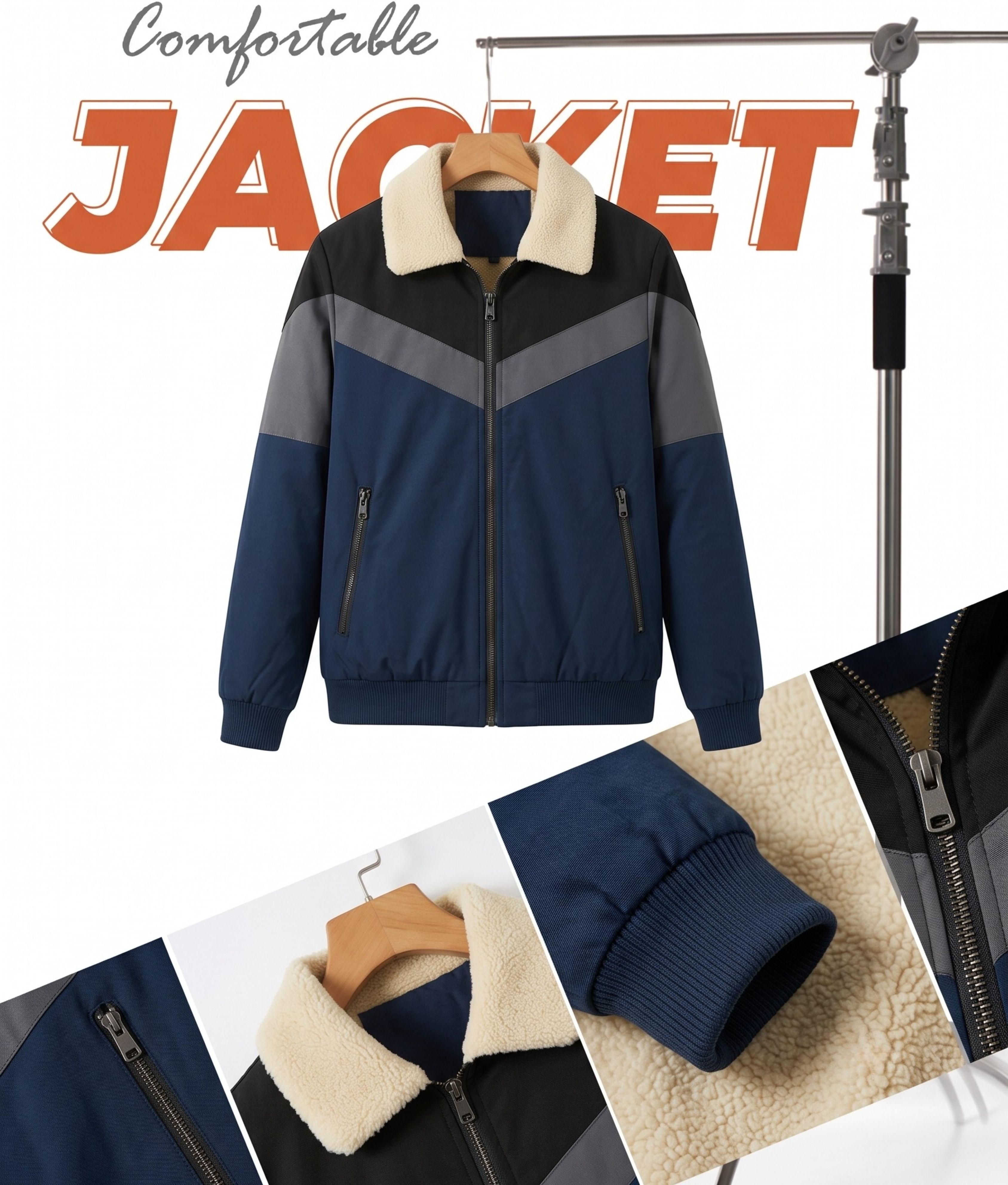 mia fashion Men Striped Winter Coat-picture-37