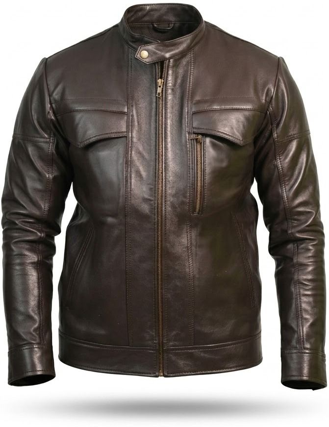 finehide Men Solid Leather Jacket-picture-26