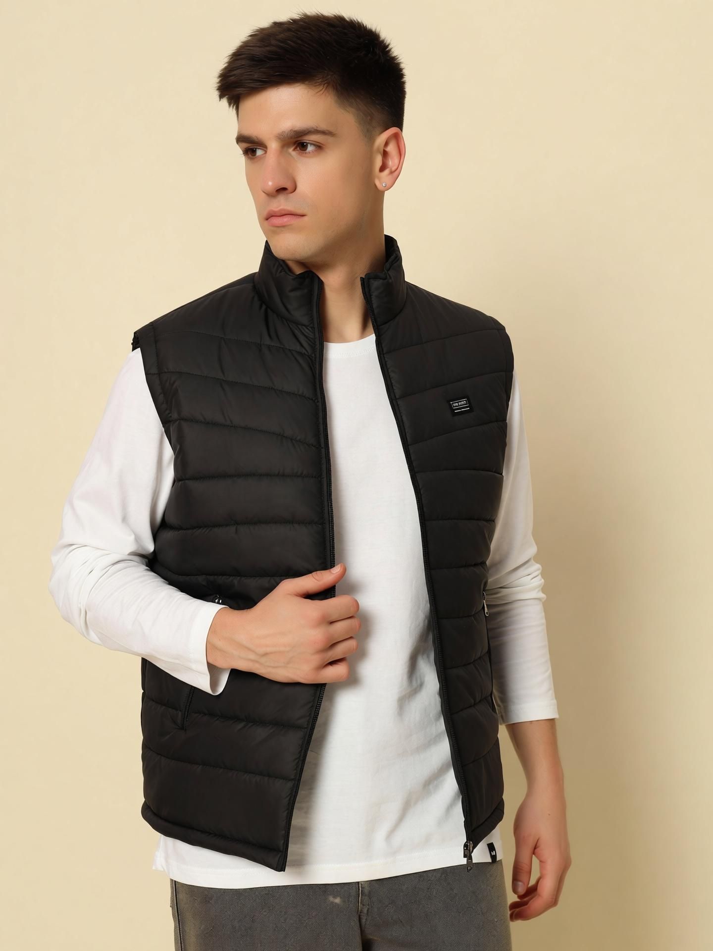 Men Self Design Bomber Jacket-image-12