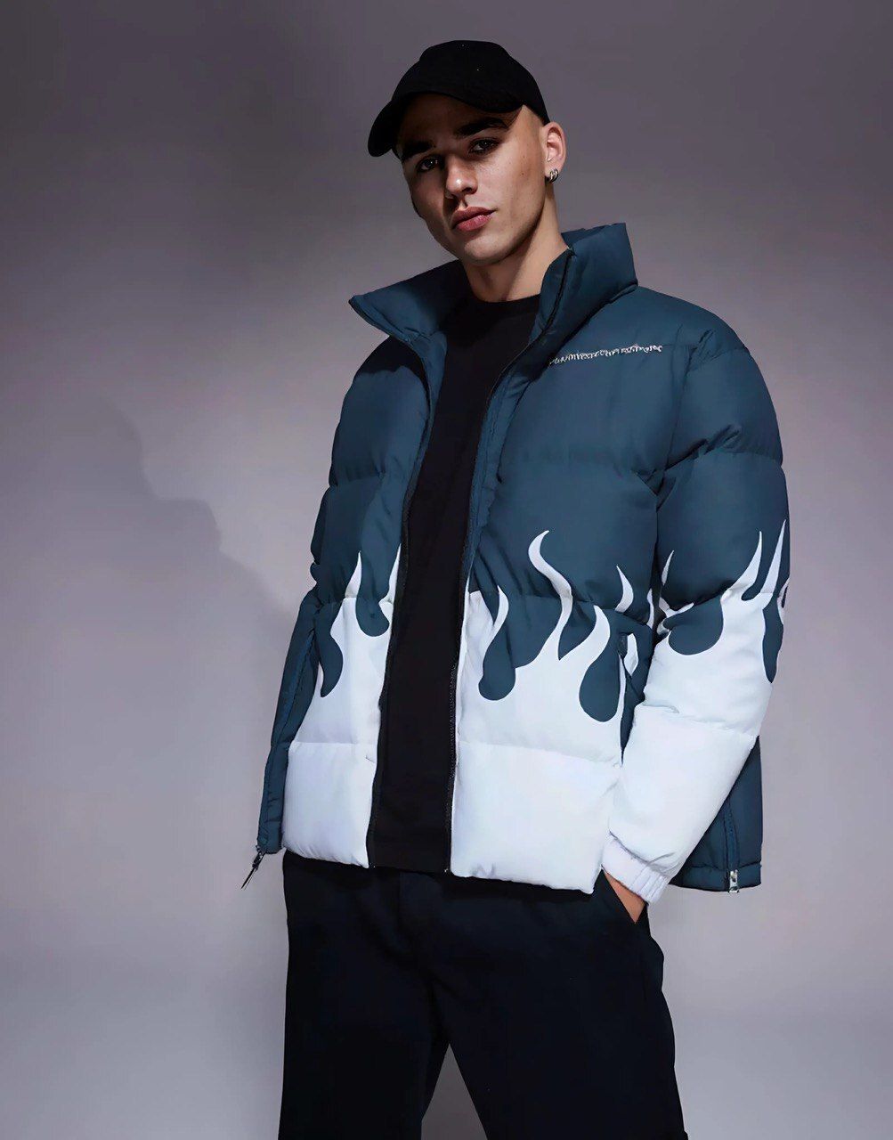eddicted Men Printed Puffer Jacket-picture-12