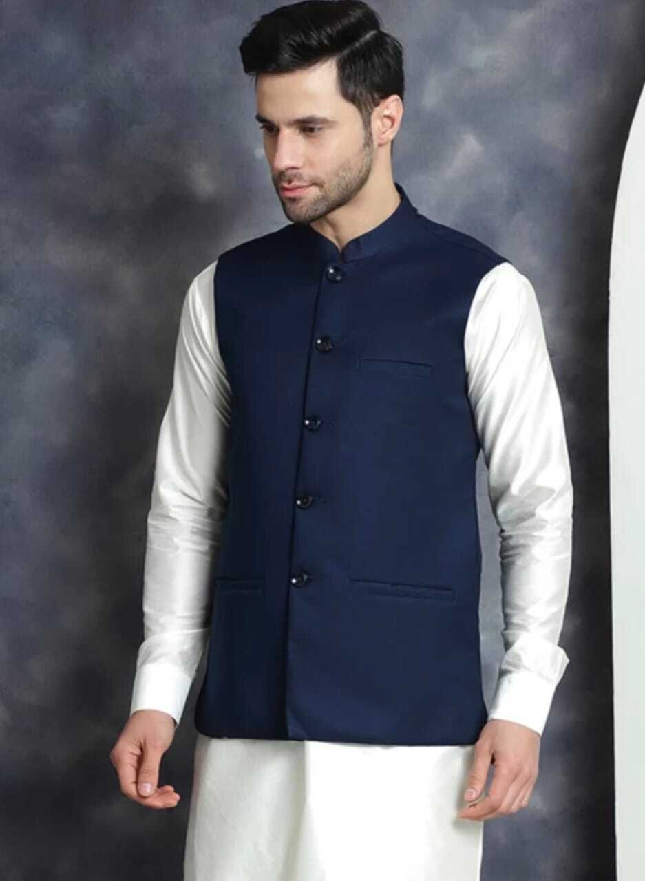 aggarments Men Solid Nehru Jacket-picture-13