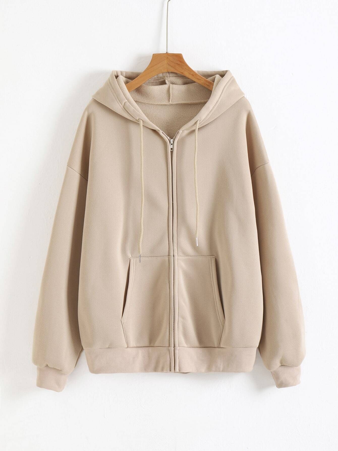 Women Full Sleeve Solid Hooded Sweatshirt-image-47
