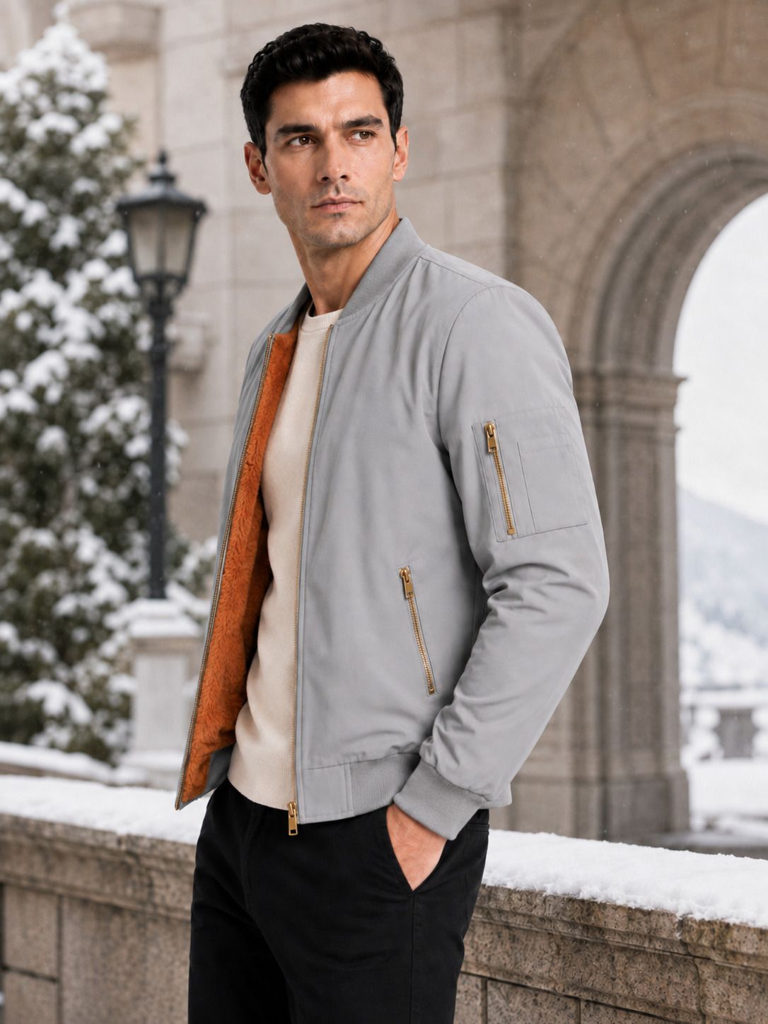 caraba Men Solid Winter Coat-picture-24