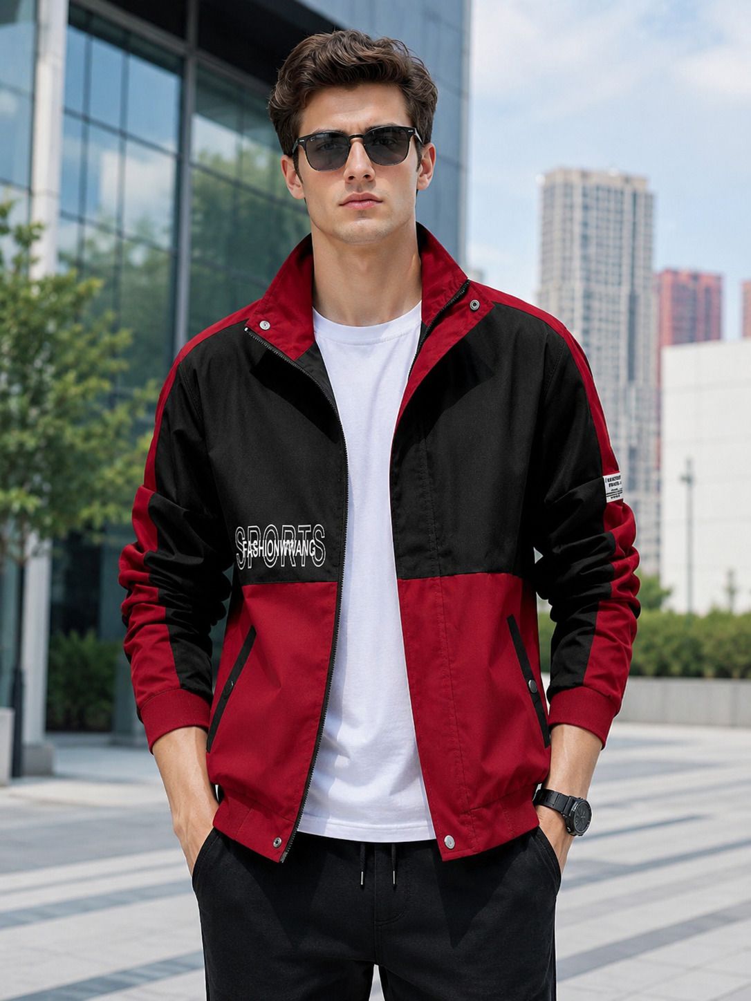 natris Men Colorblock Casual Jacket-picture-29