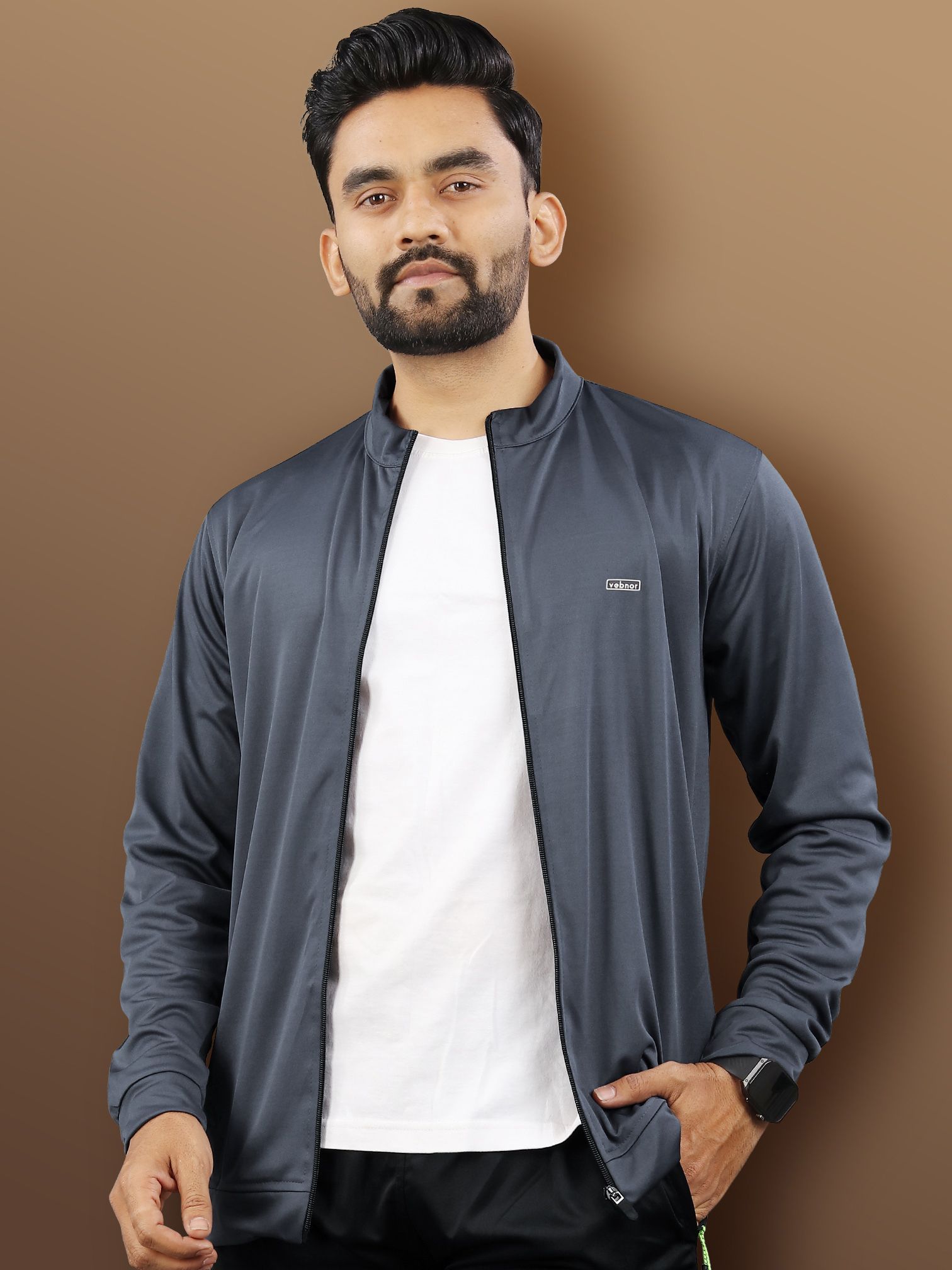 vebnor Men Solid Sports Jacket-picture-25