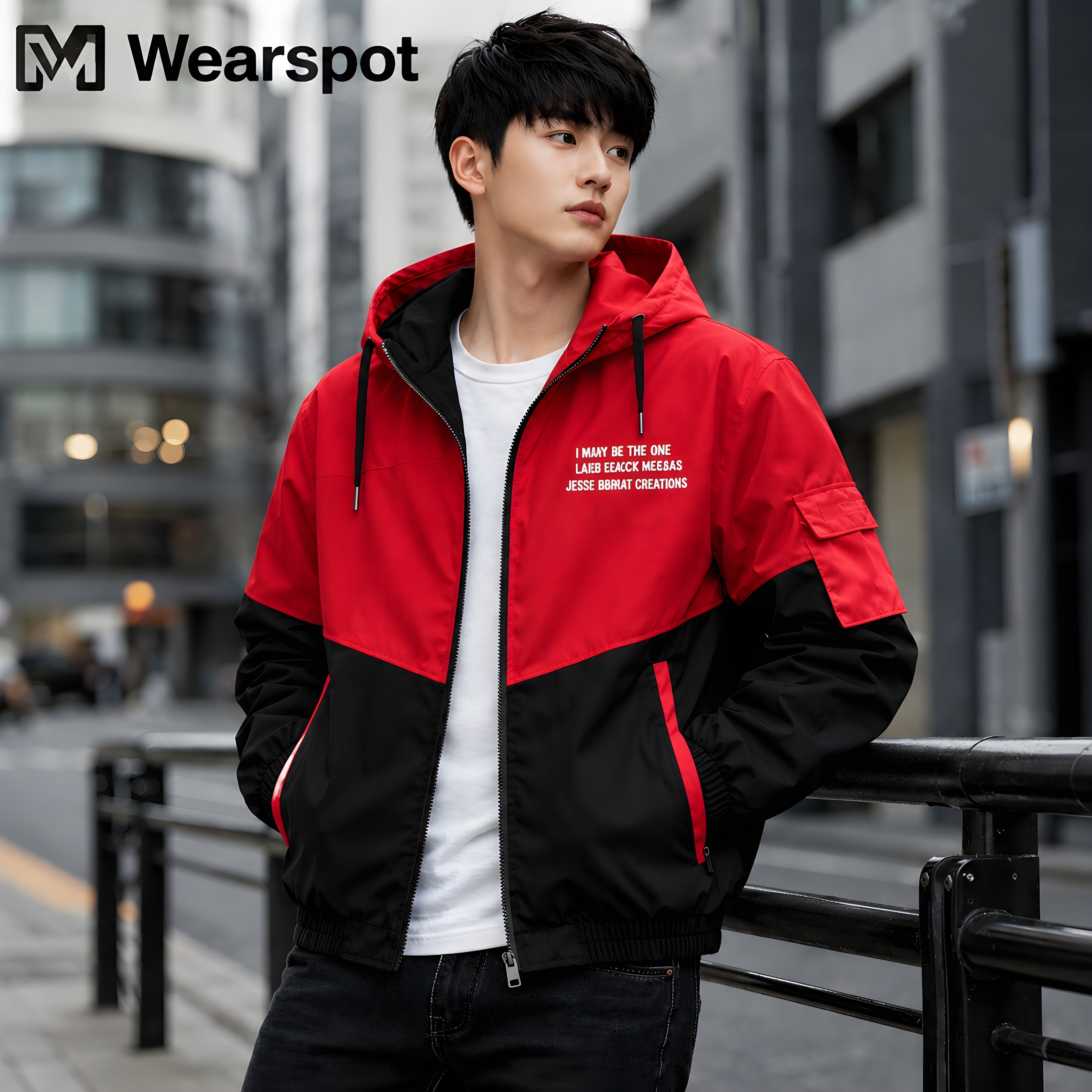 device of mw Men Colorblock Casual Jacket-picture-30