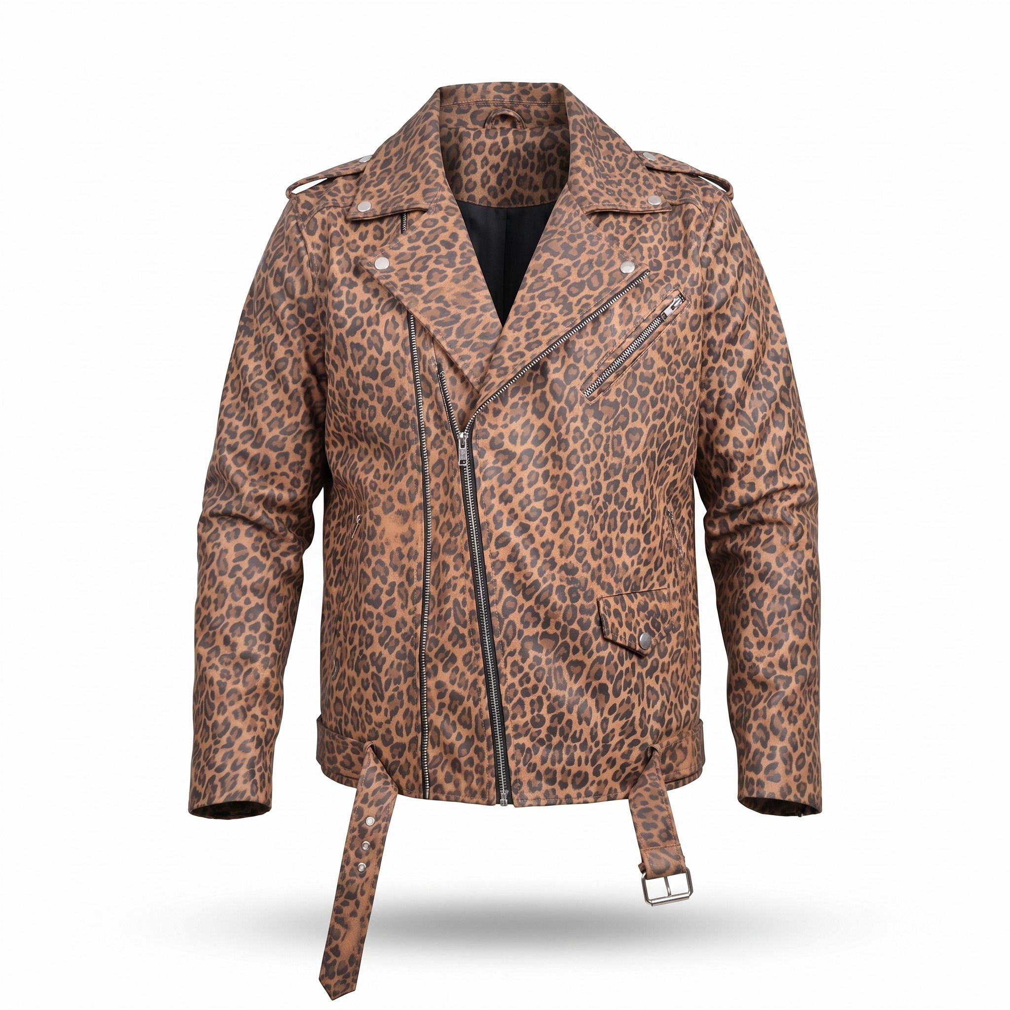 finehide Men Animal Print Leather Jacket-picture-20