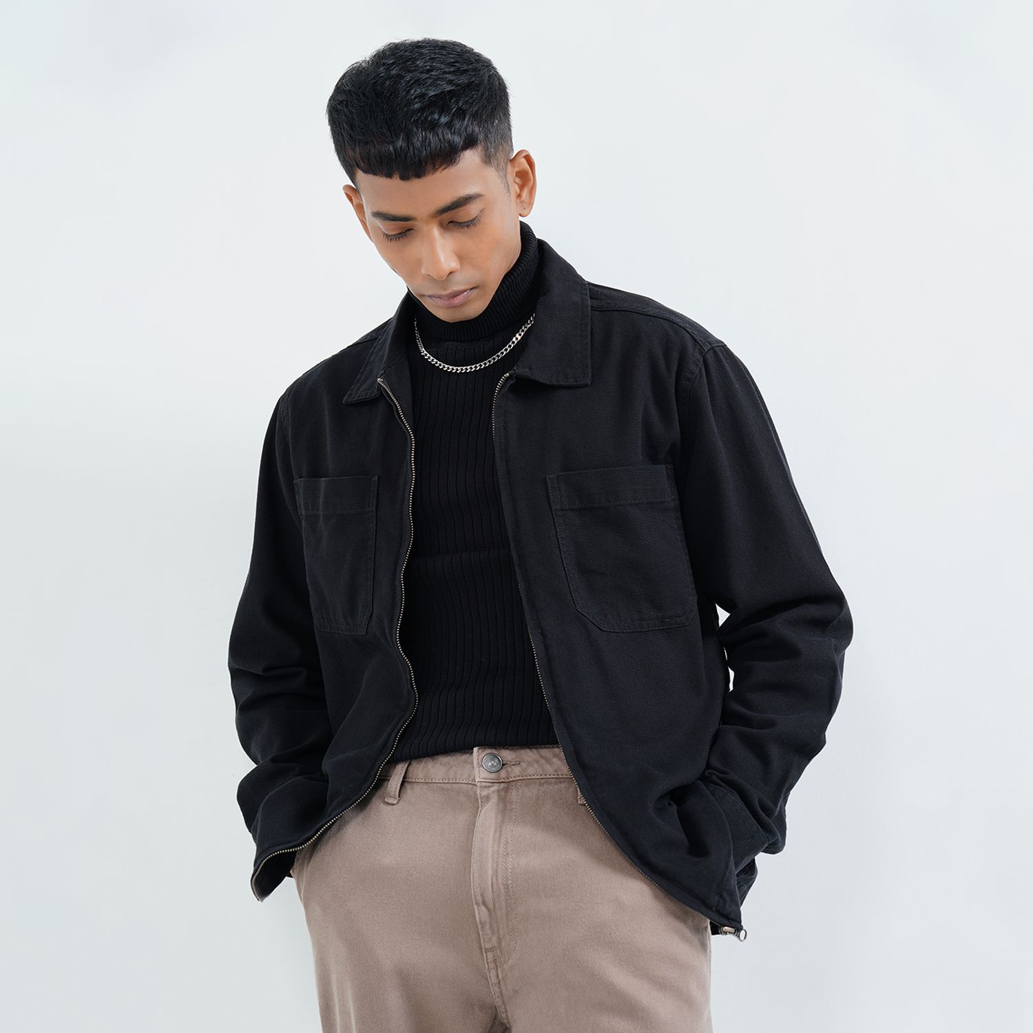 sf jeans by pantaloons Men Solid Casual Jacket-picture-14