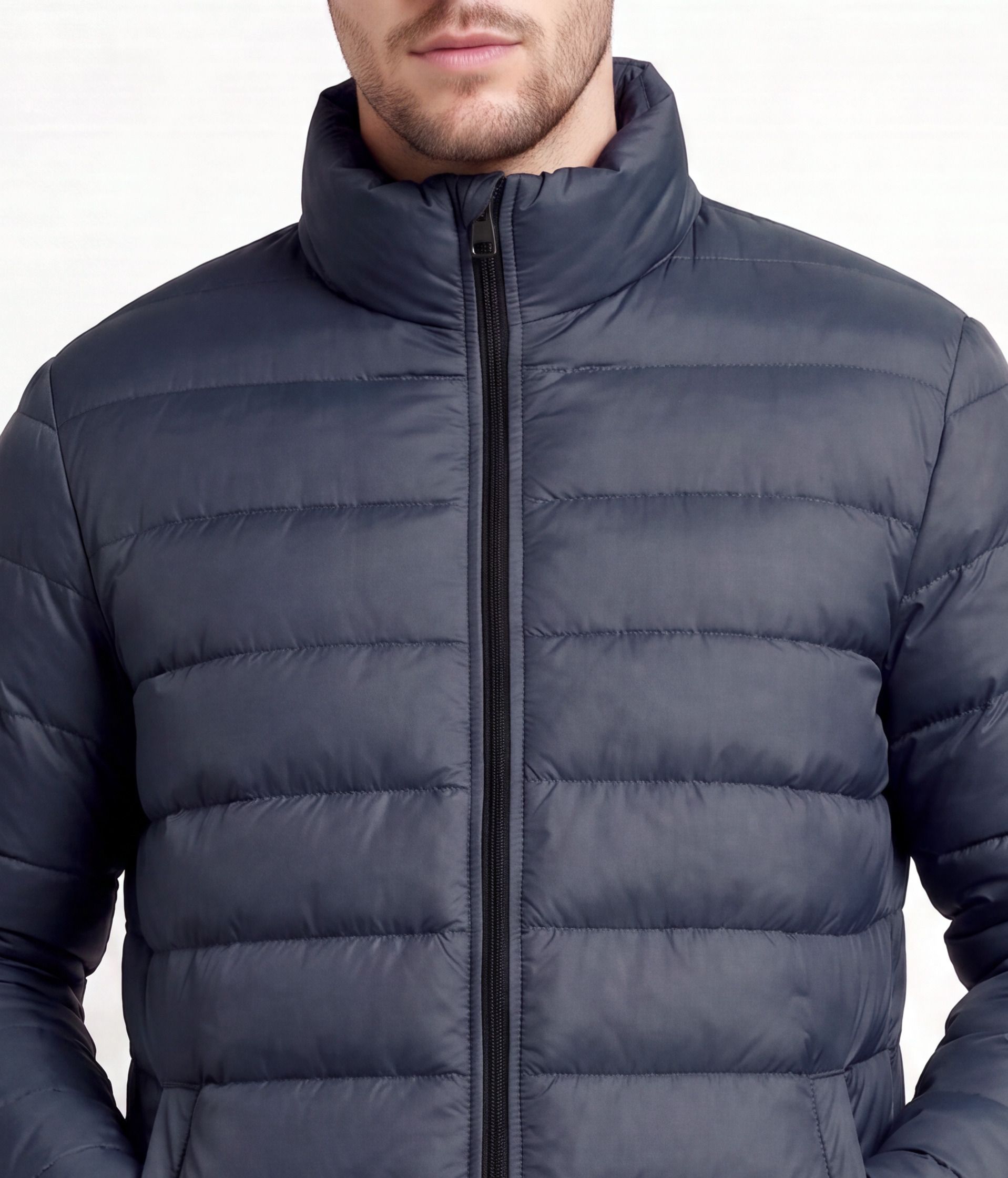 swankis Men Solid Puffer Jacket-picture-0