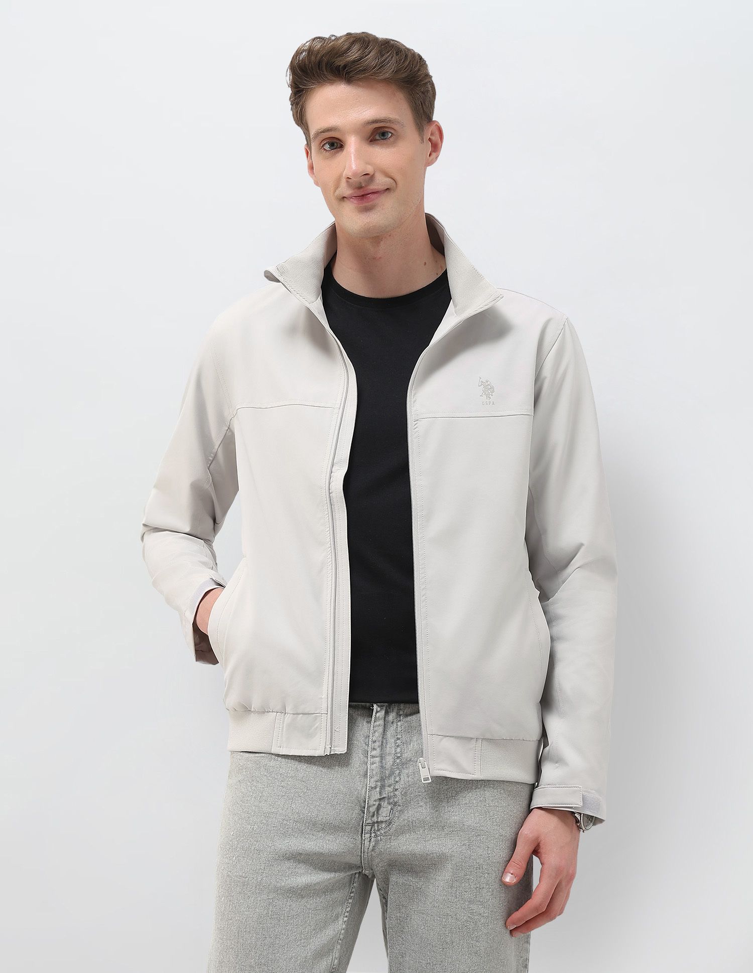 u.s. polo assn. Men Solid Casual Jacket-picture-10