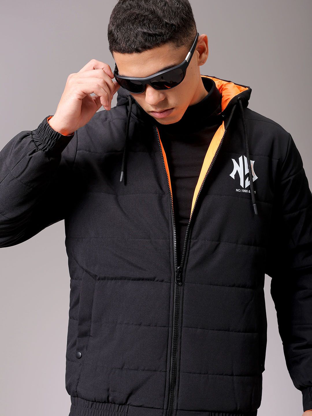 the indian garage co. Men Graphic Print Quilted Jacket-picture-11