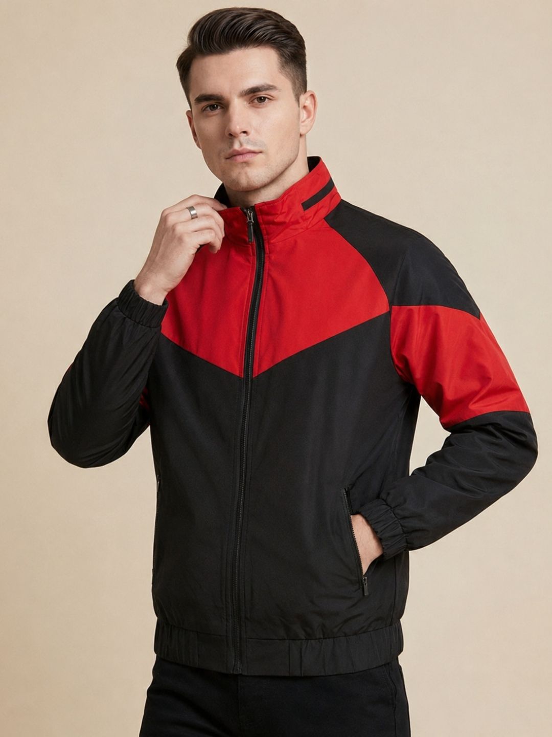 mia fashion Men Colorblock Casual Jacket-picture-16