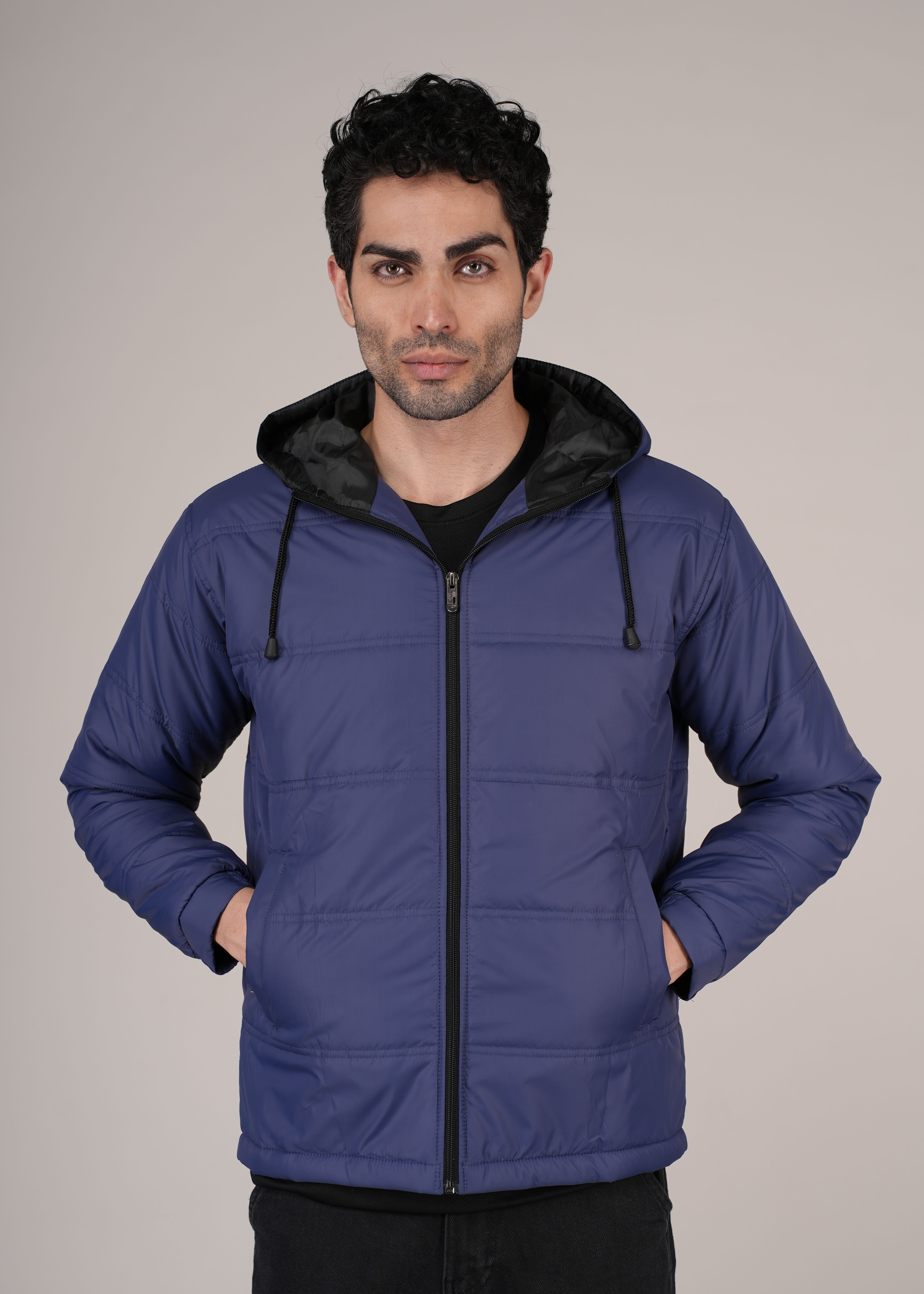 vzoxot Men Solid Bomber Jacket-picture-12