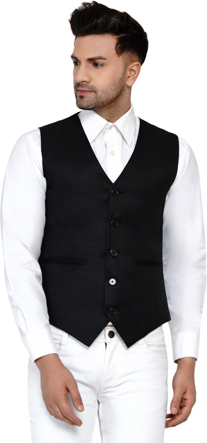 jihuzur Solid Men Waistcoat-picture-10