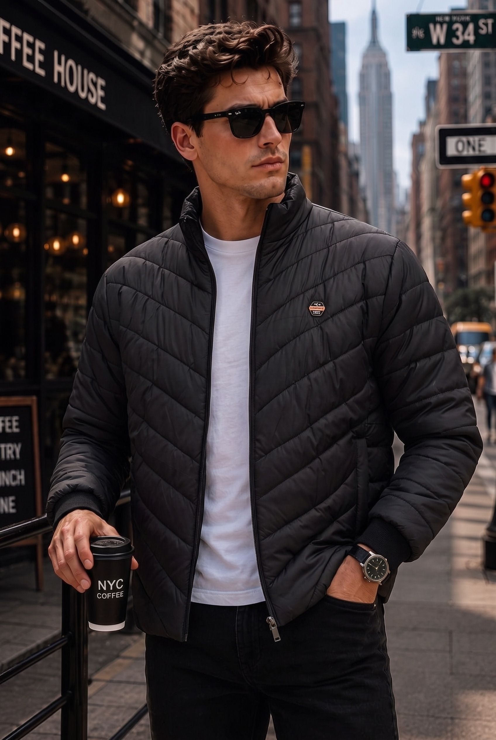 sydney hills Men Solid Casual Jacket-picture-1