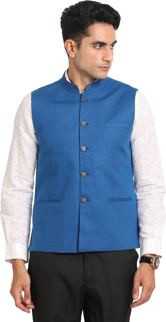 turtle Self Design Men Waistcoat-picture-17