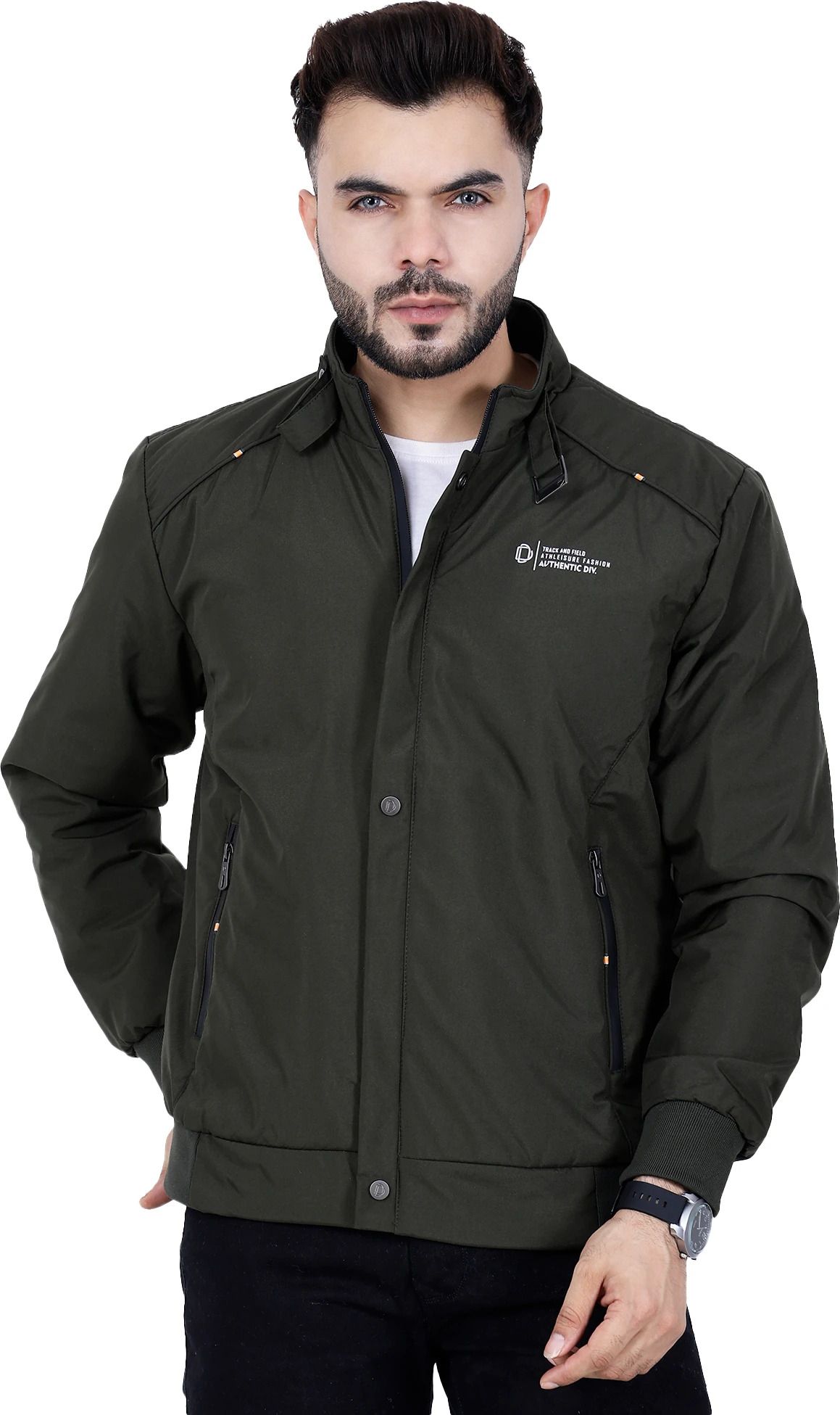 dollar Men Solid Bomber Jacket-picture-17