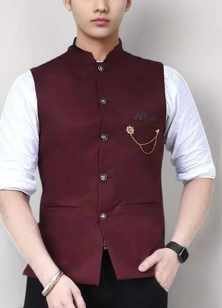ntc store Men Solid Nehru Jacket-picture-28