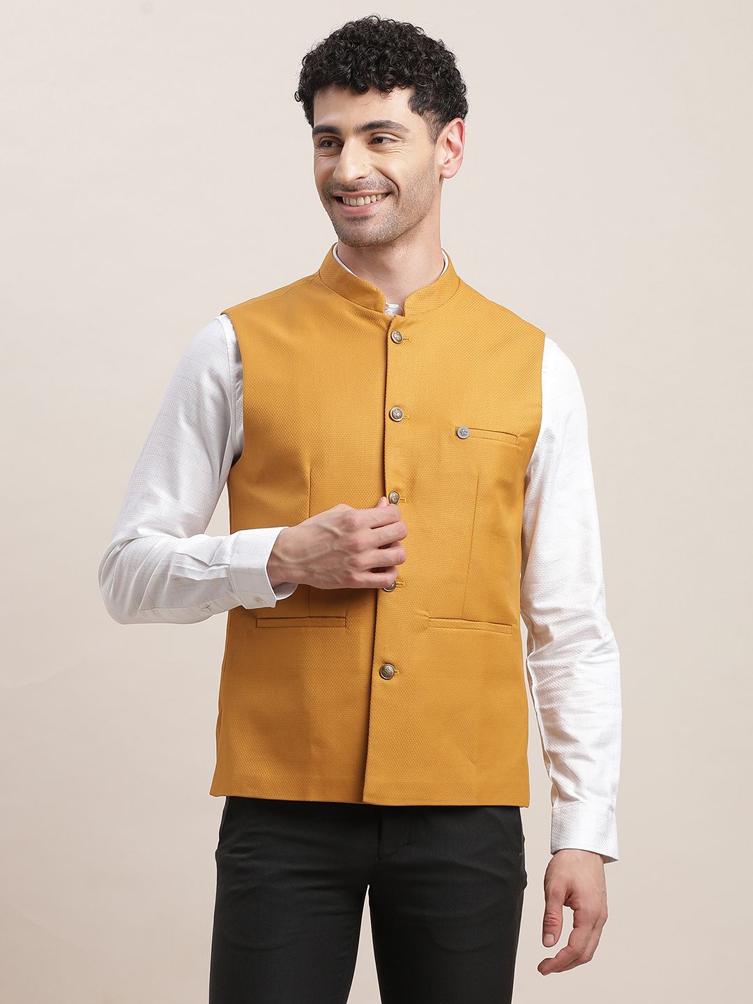 turtle Self Design Men Waistcoat-picture-27