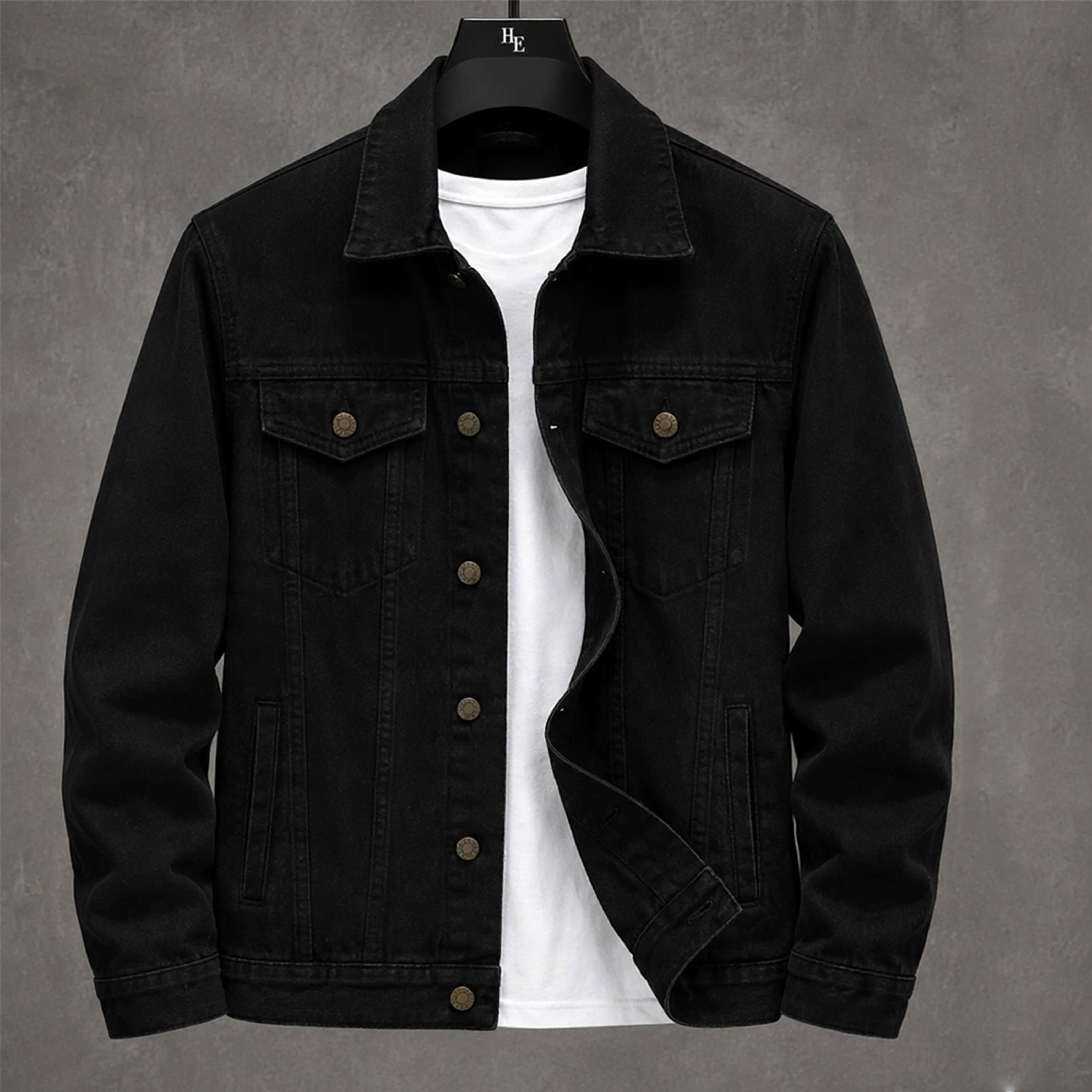 moda star Men Solid Denim Jacket-picture-21