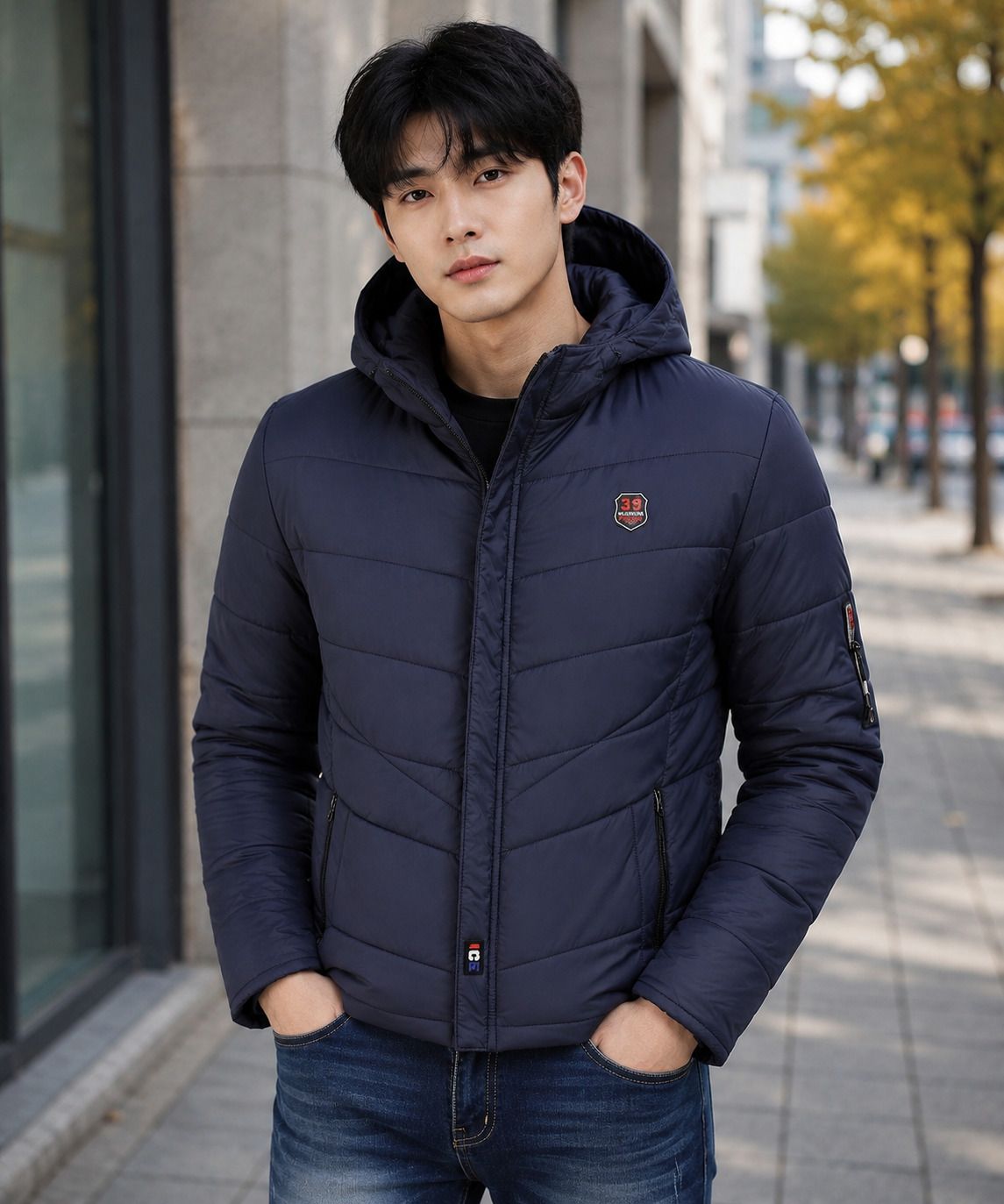 decanter Men Solid Puffer Jacket-picture-12