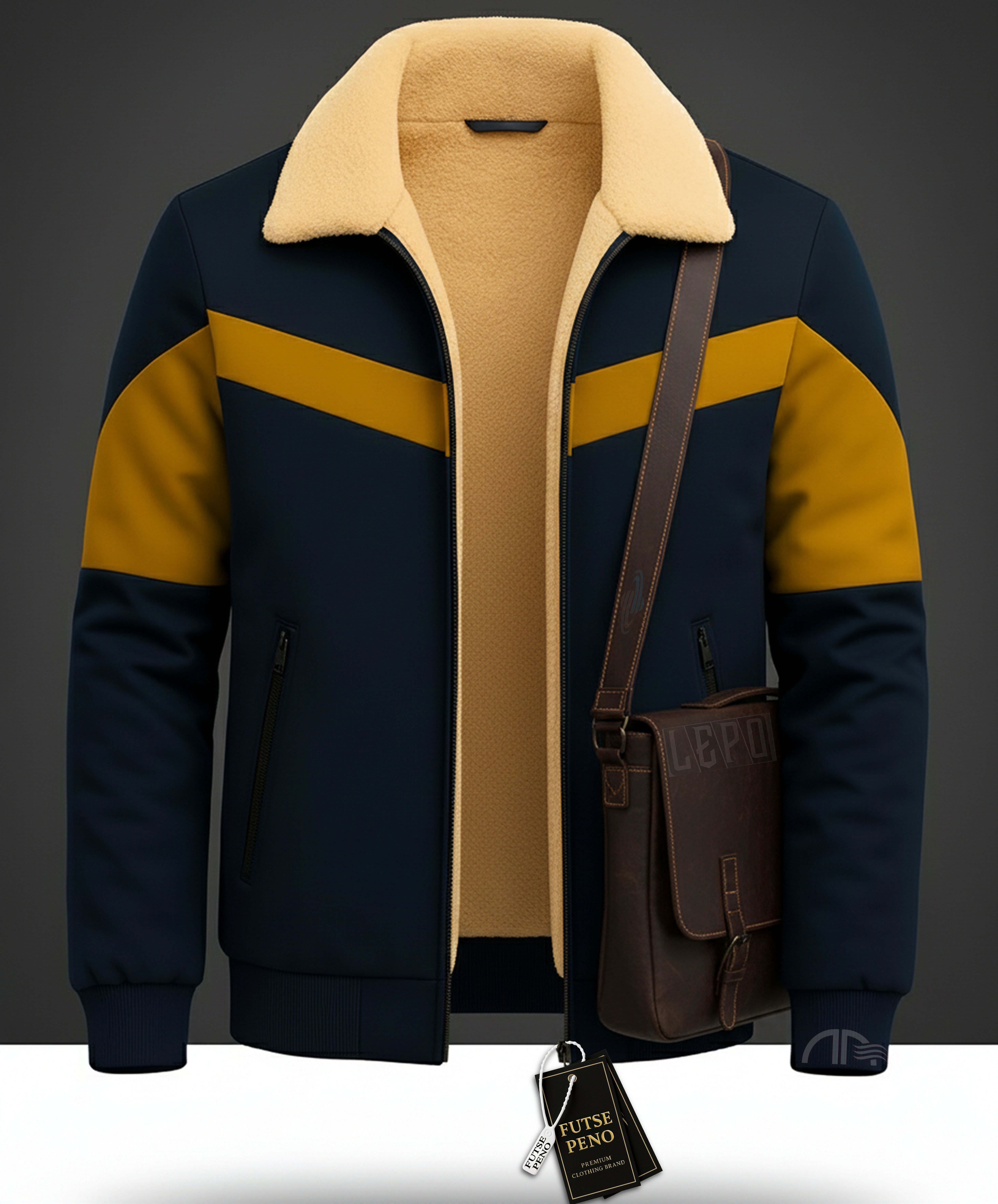 futse peno Men Colorblock Bomber Jacket-picture-10