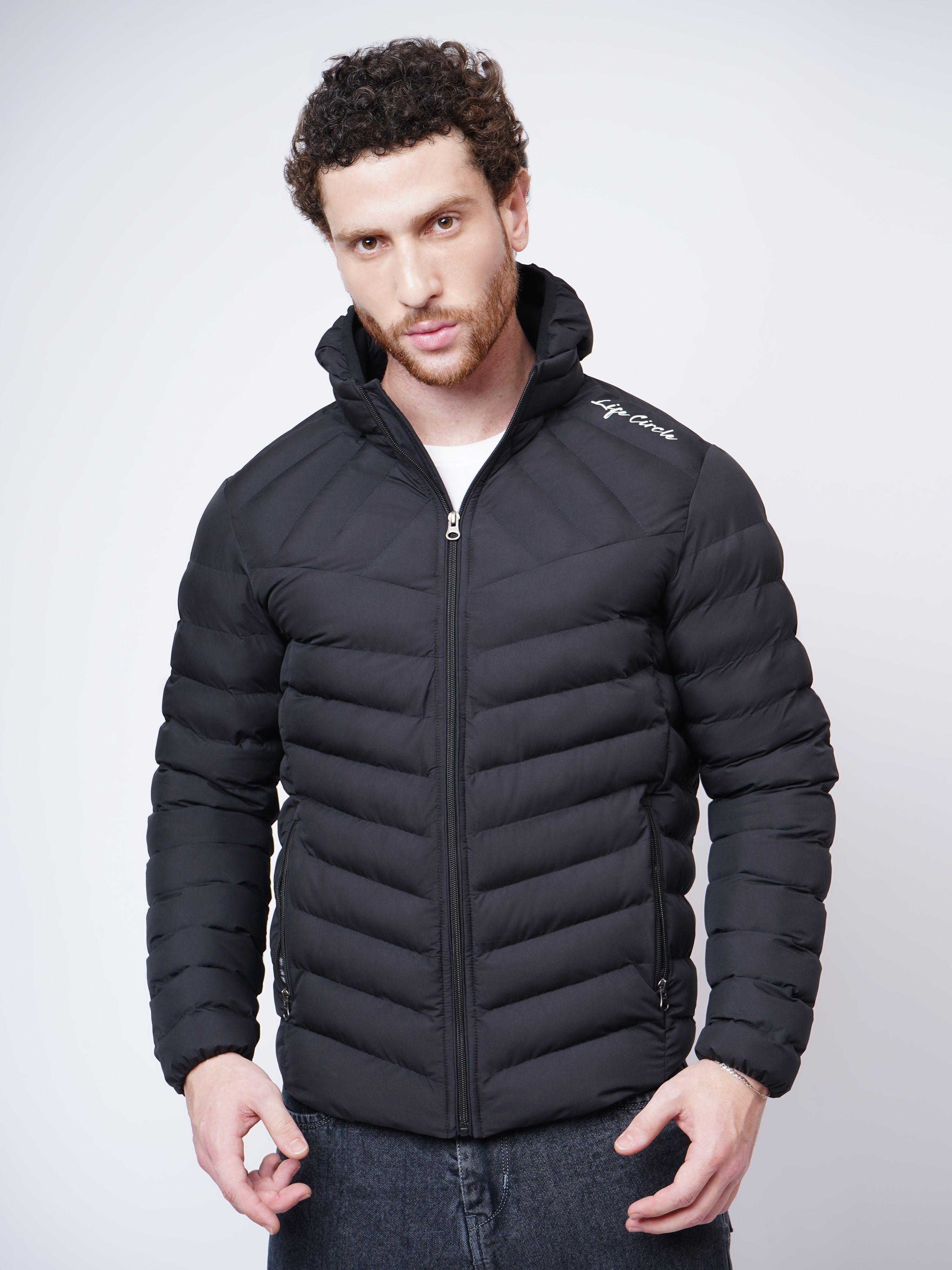life circle Men Striped Puffer Jacket-picture-16