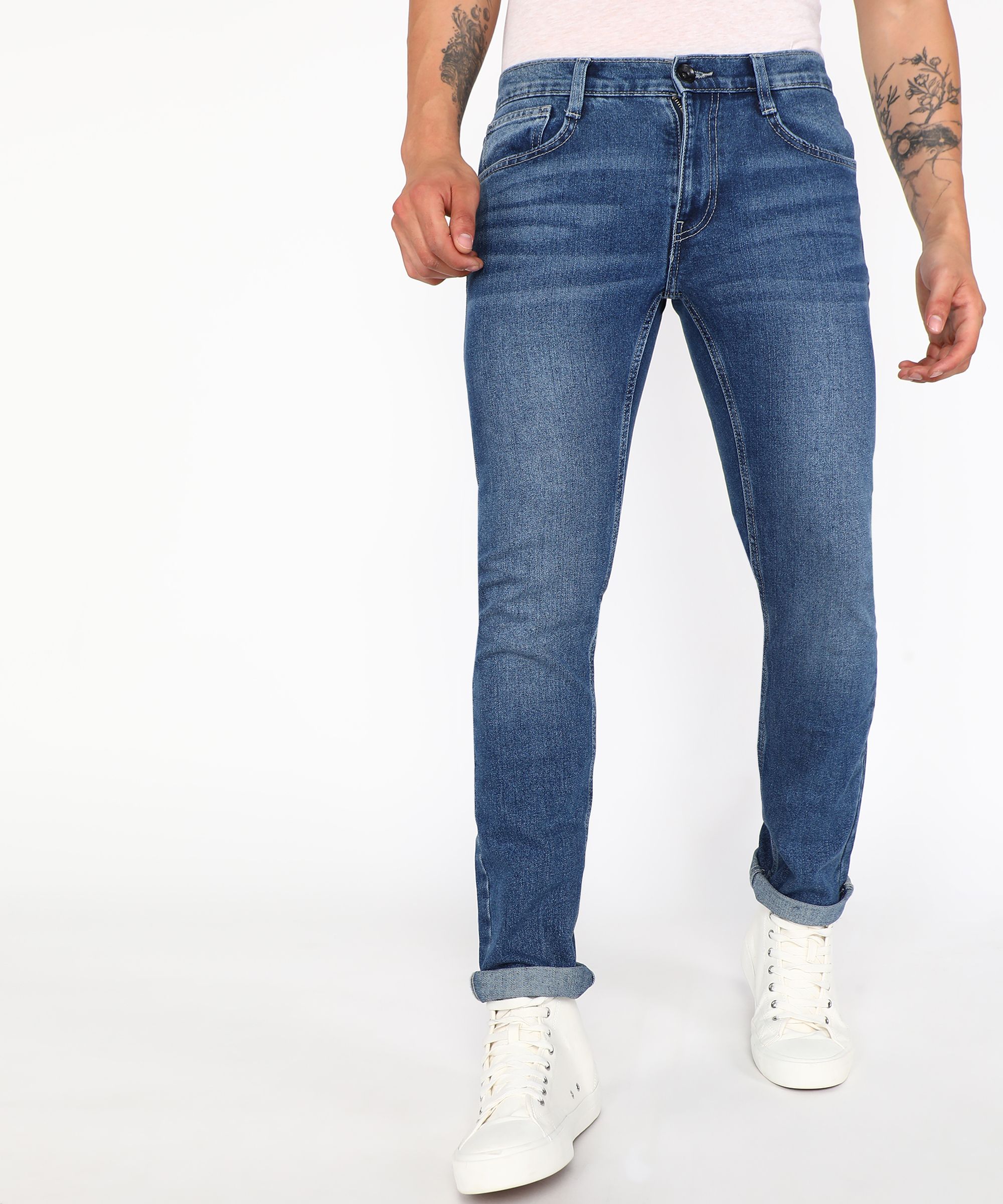 pepe jeans Men Slim Mid Rise Blue Jeans-picture-39