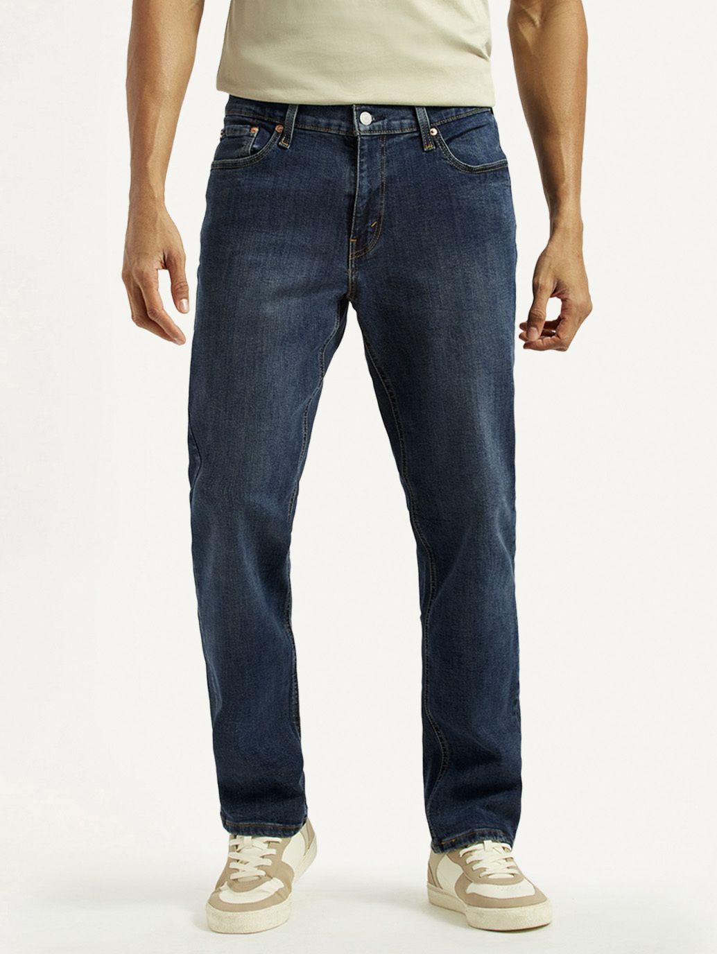 levi's 541 Men Relaxed Fit Mid Rise Dark Blue Jeans-picture-15