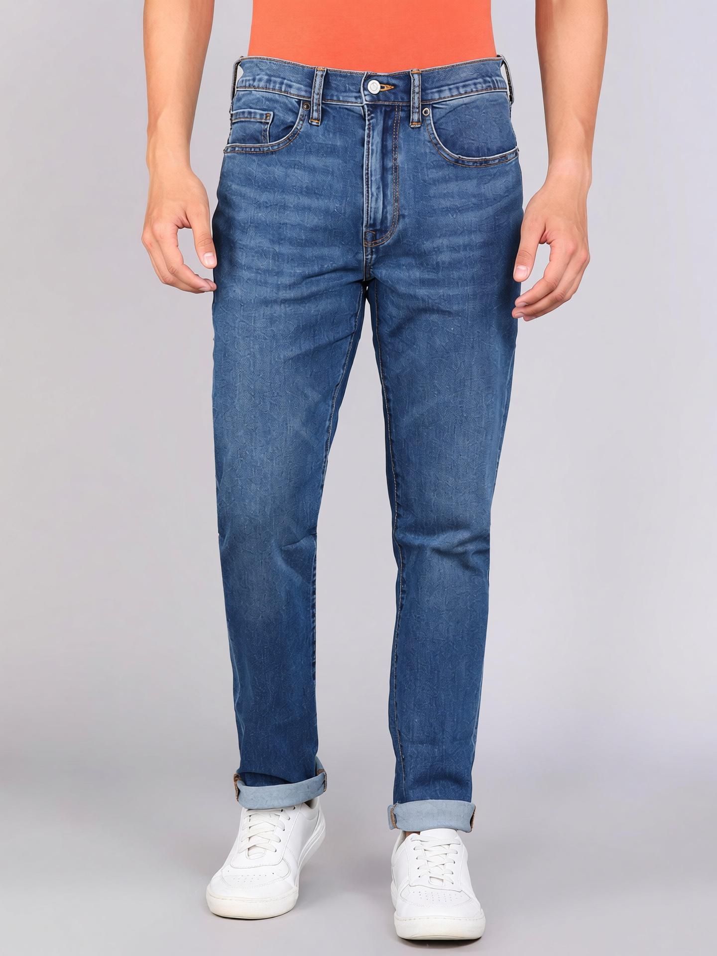 gap Men Slim Mid Rise Blue Jeans-picture-13
