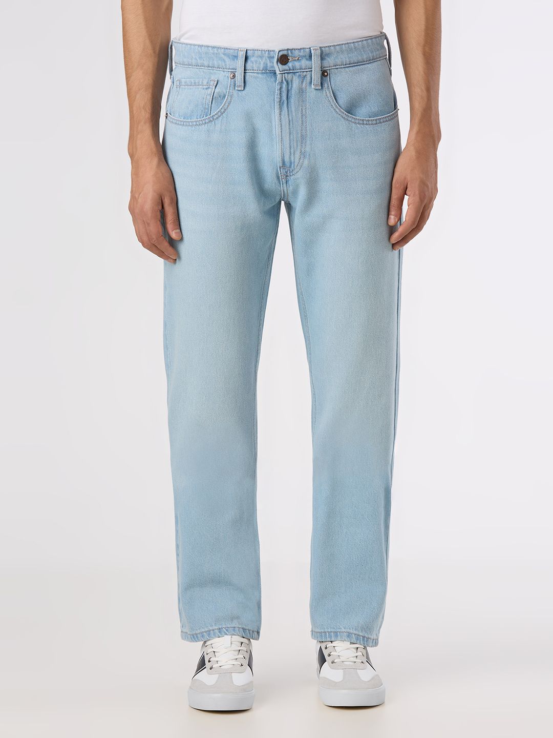 pepe jeans Men Straight Fit Mid Rise Blue Jeans-picture-17