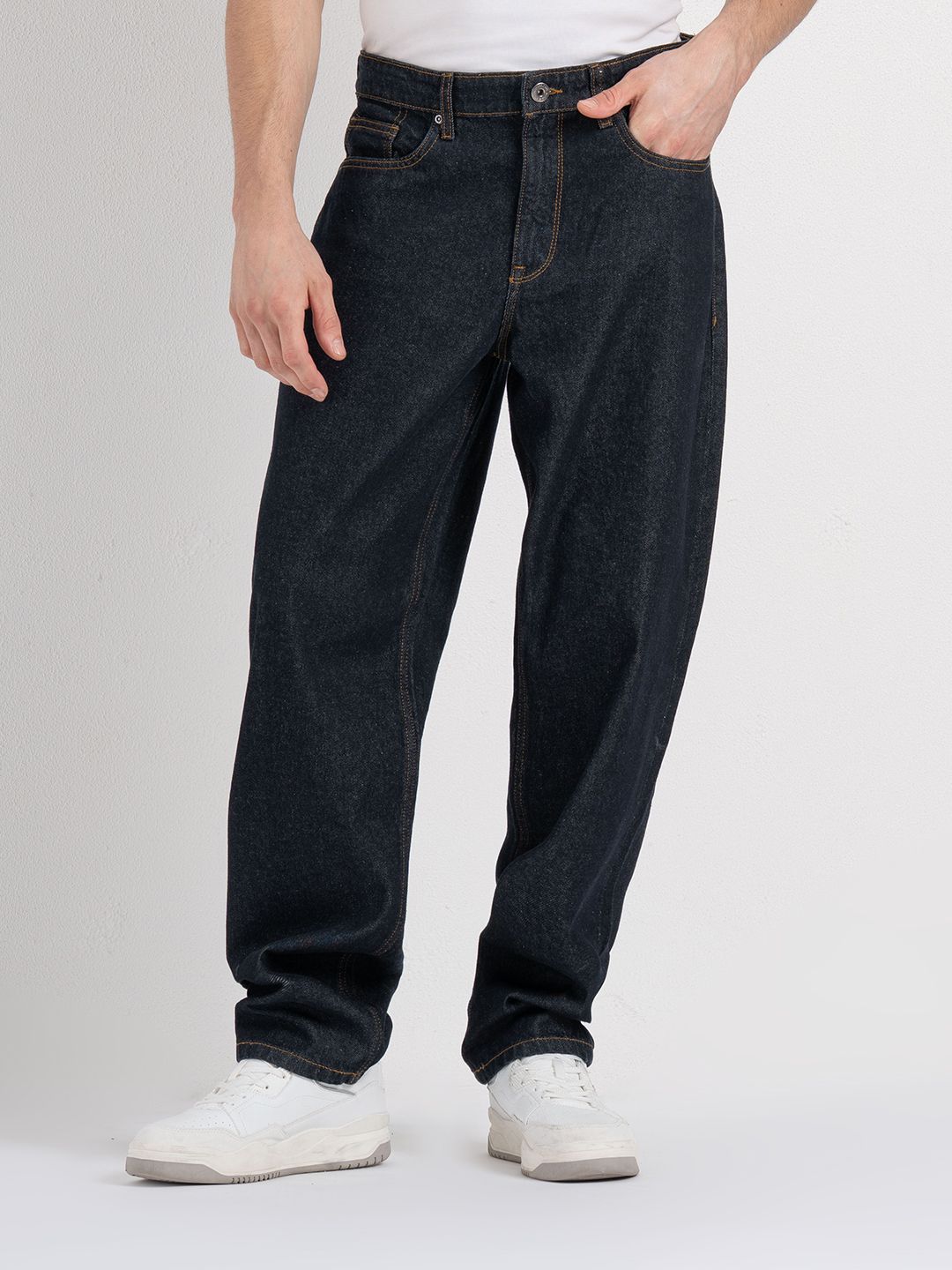 red tape Men Loose Fit Mid Rise Black Jeans-picture-34