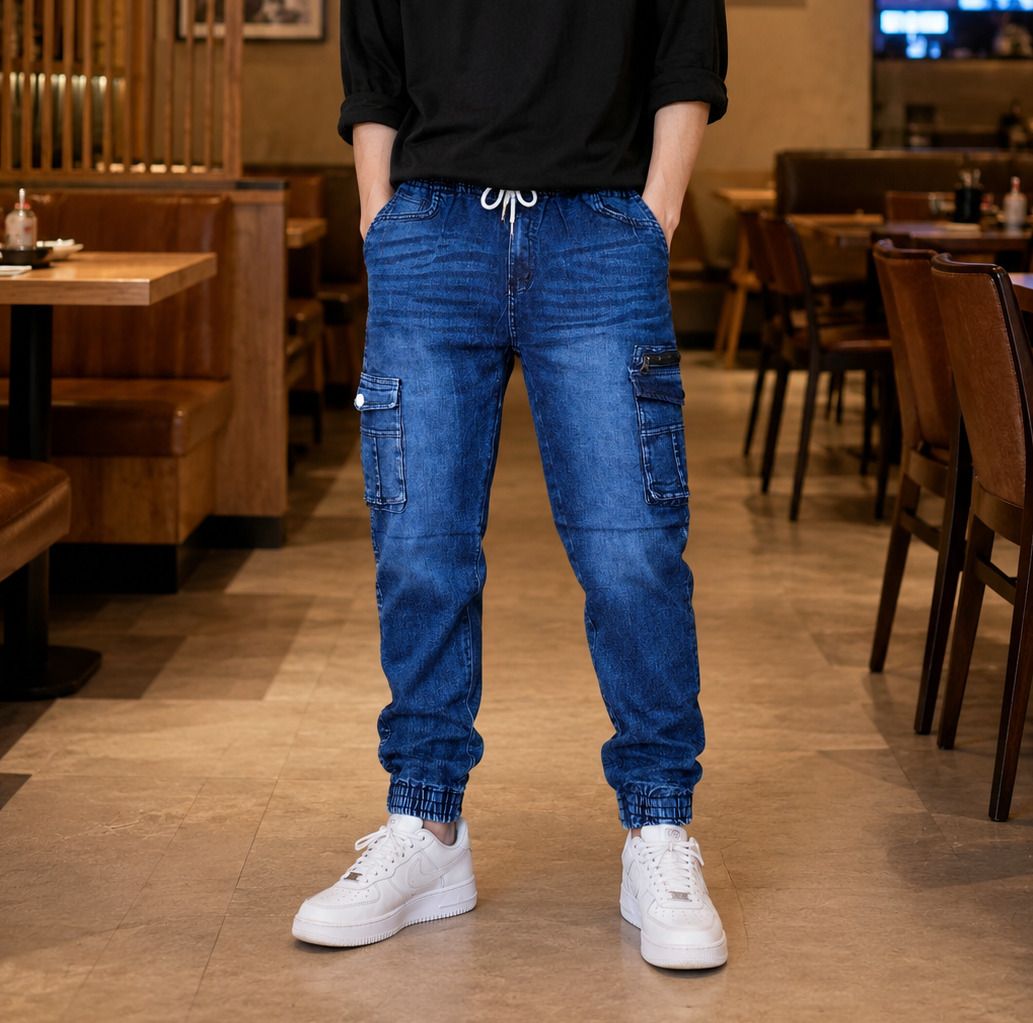 maprahi1 Men Jogger Fit Mid Rise Blue Jeans-picture-18