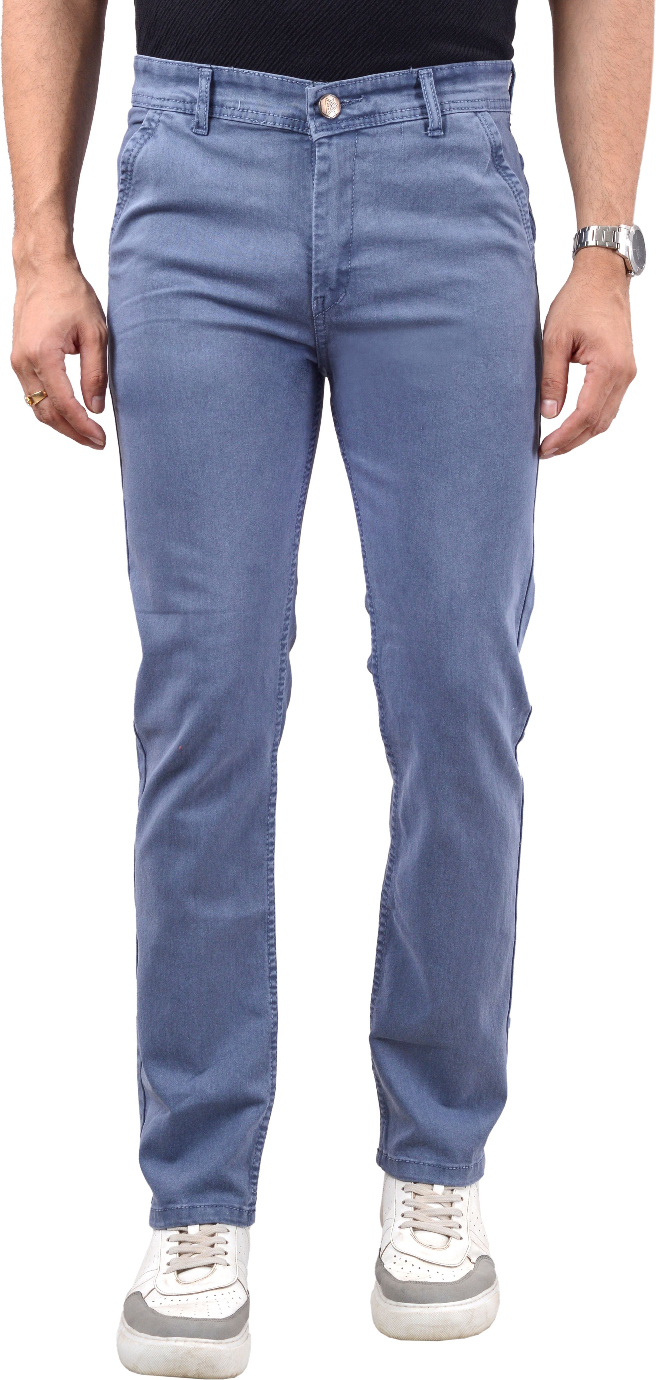 Men Regular Mid Rise Dark Grey Jeans