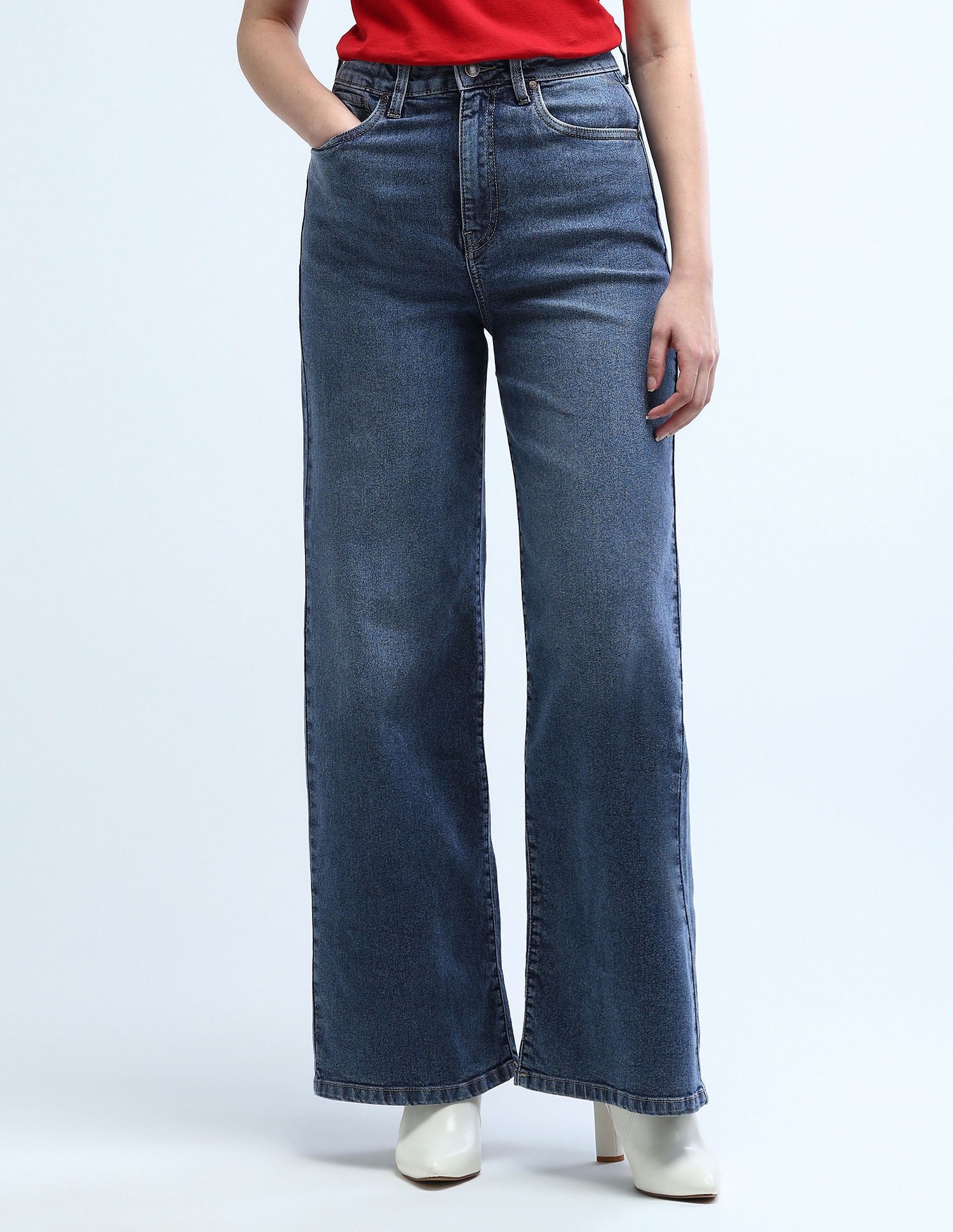 u.s. polo assn. Women Loose Fit High Rise Blue Jeans-picture-12