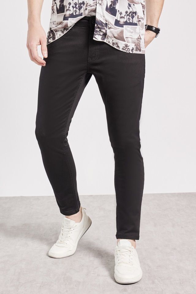 denim rush Men Regular Mid Rise Black Jeans-picture-46