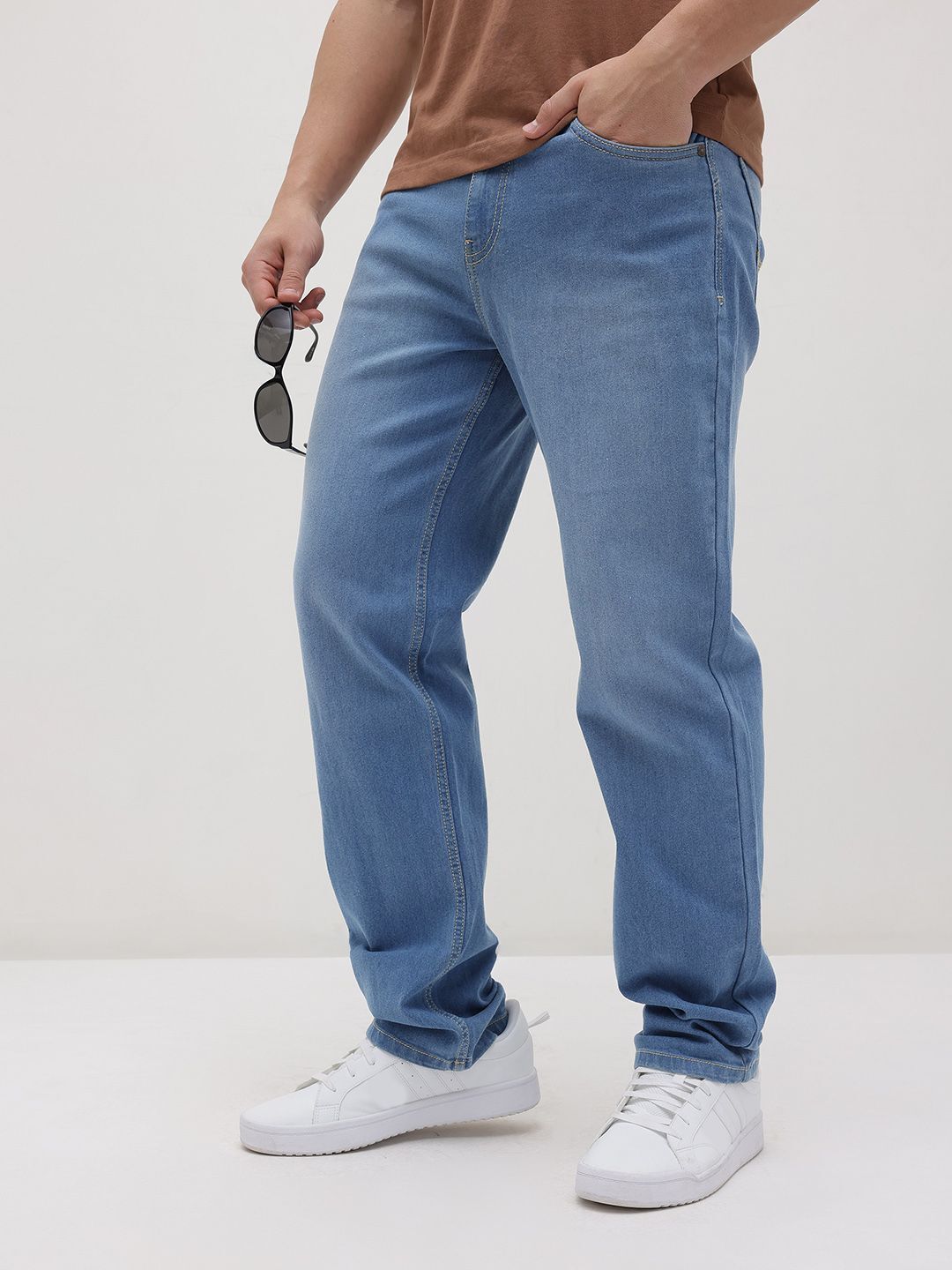 roadster Men Straight Fit Mid Rise Blue Jeans-picture-23