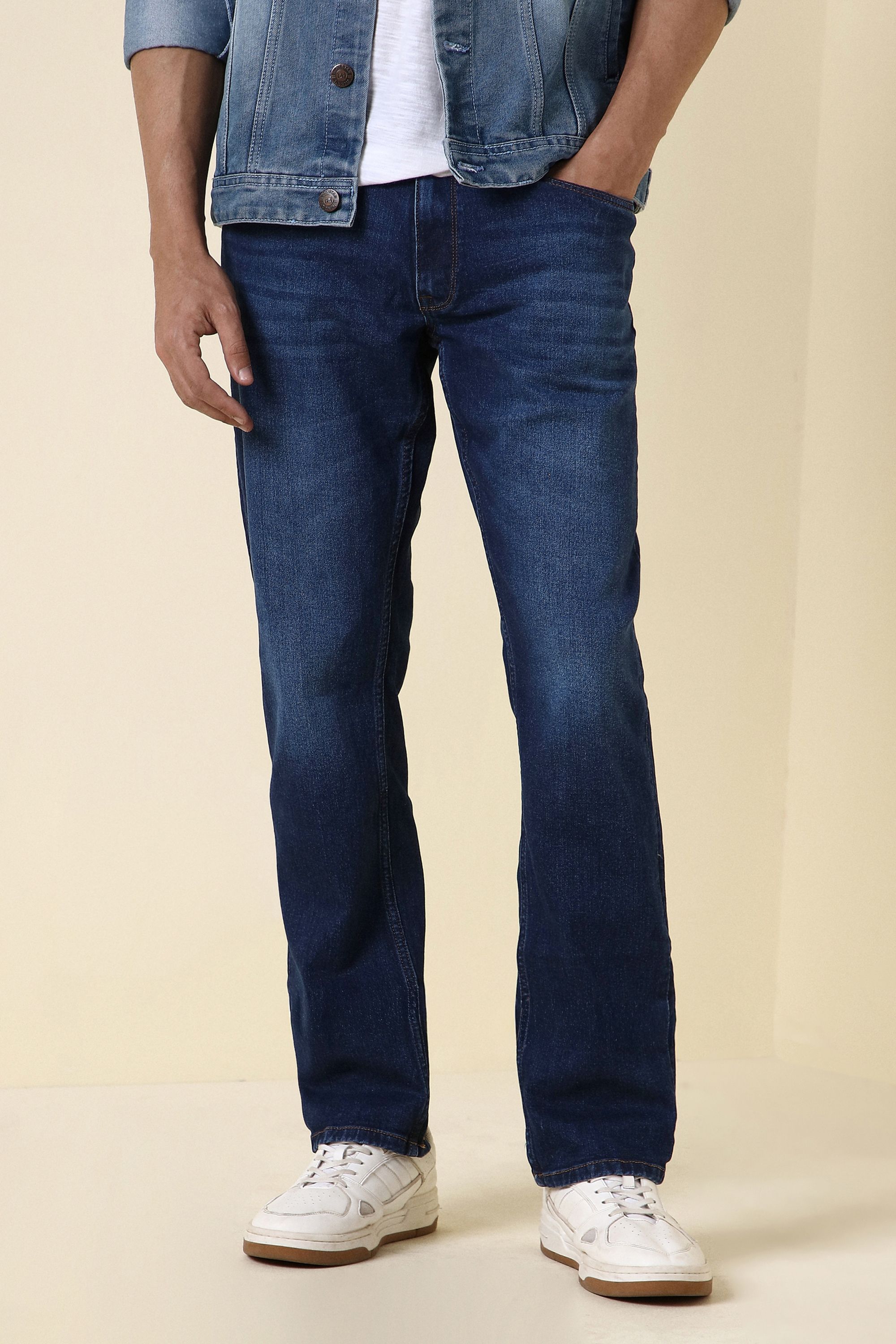 allen solly Men Regular Mid Rise Blue Jeans-picture-18
