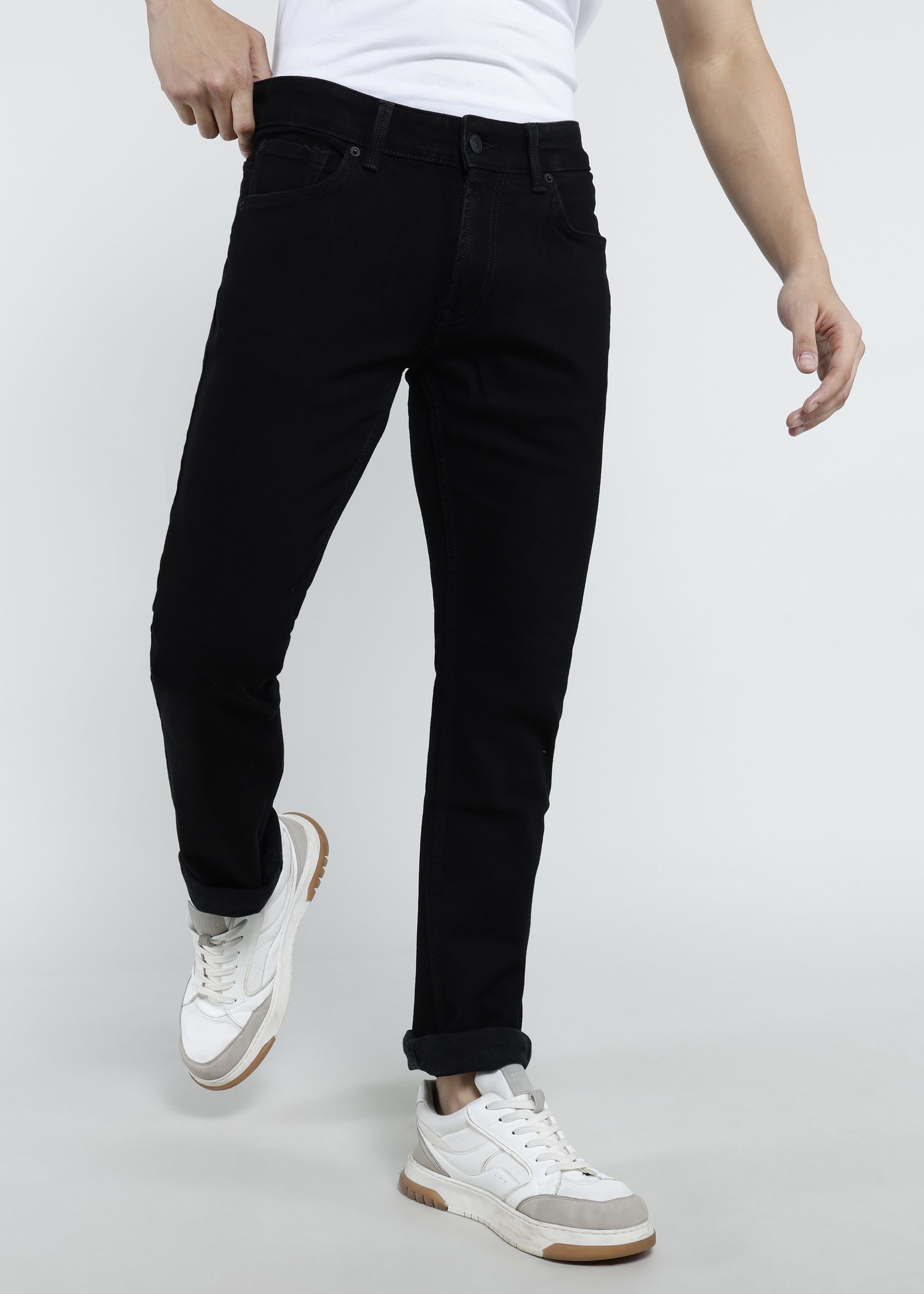 spykar Men Regular Mid Rise Black Jeans-picture-17